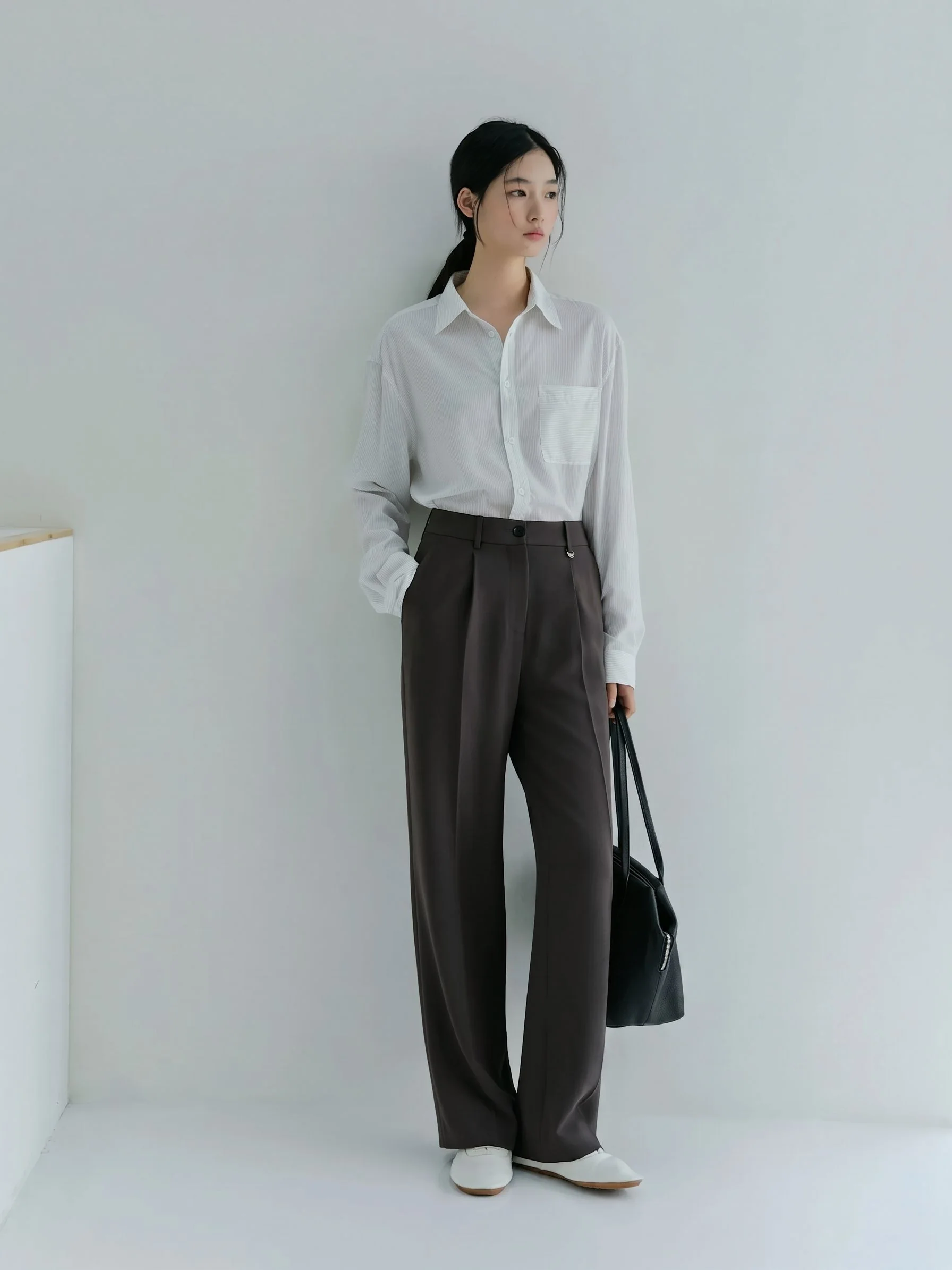 Relaxed Pinstripe Shirt - Image 5