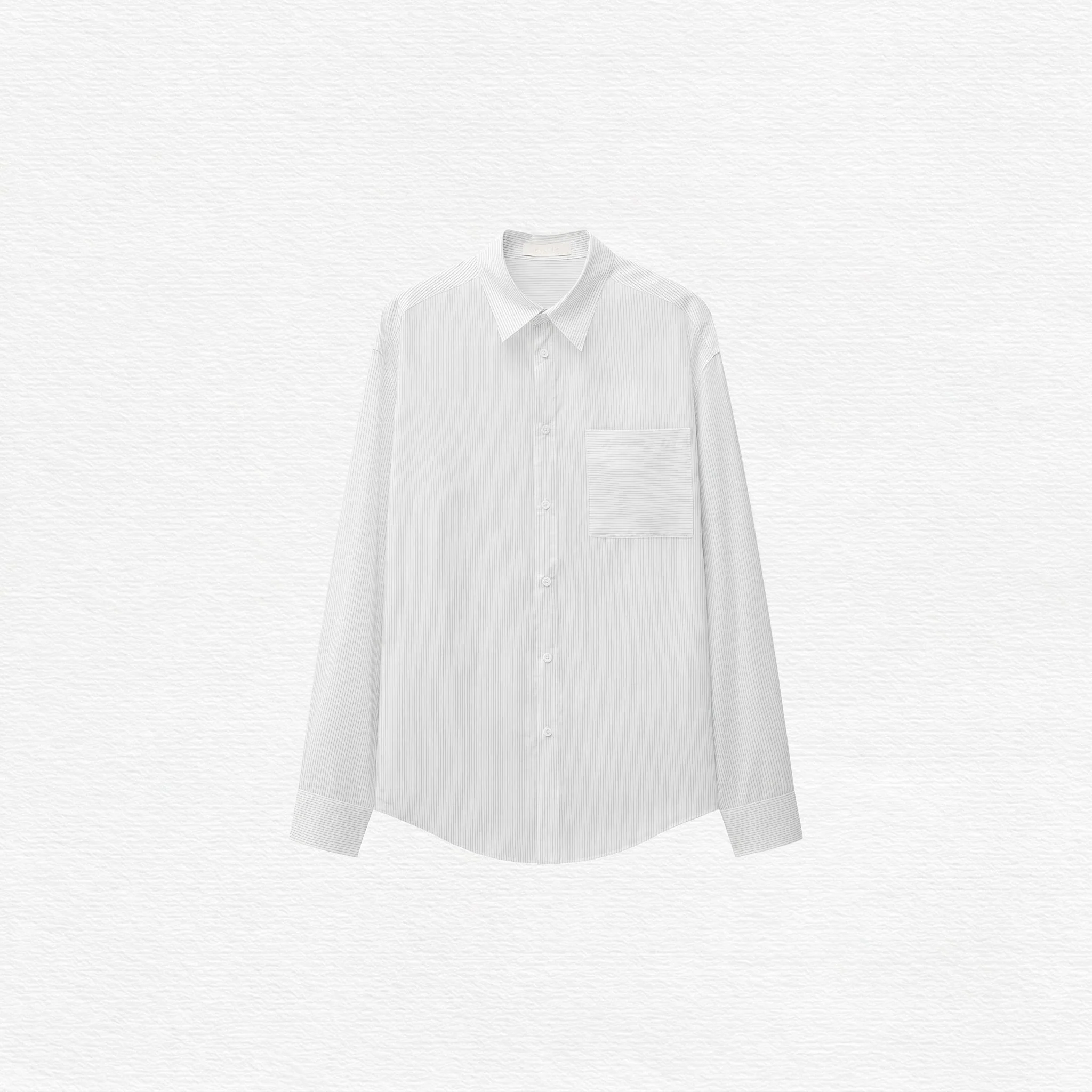Relaxed Pinstripe Shirt - Image 6