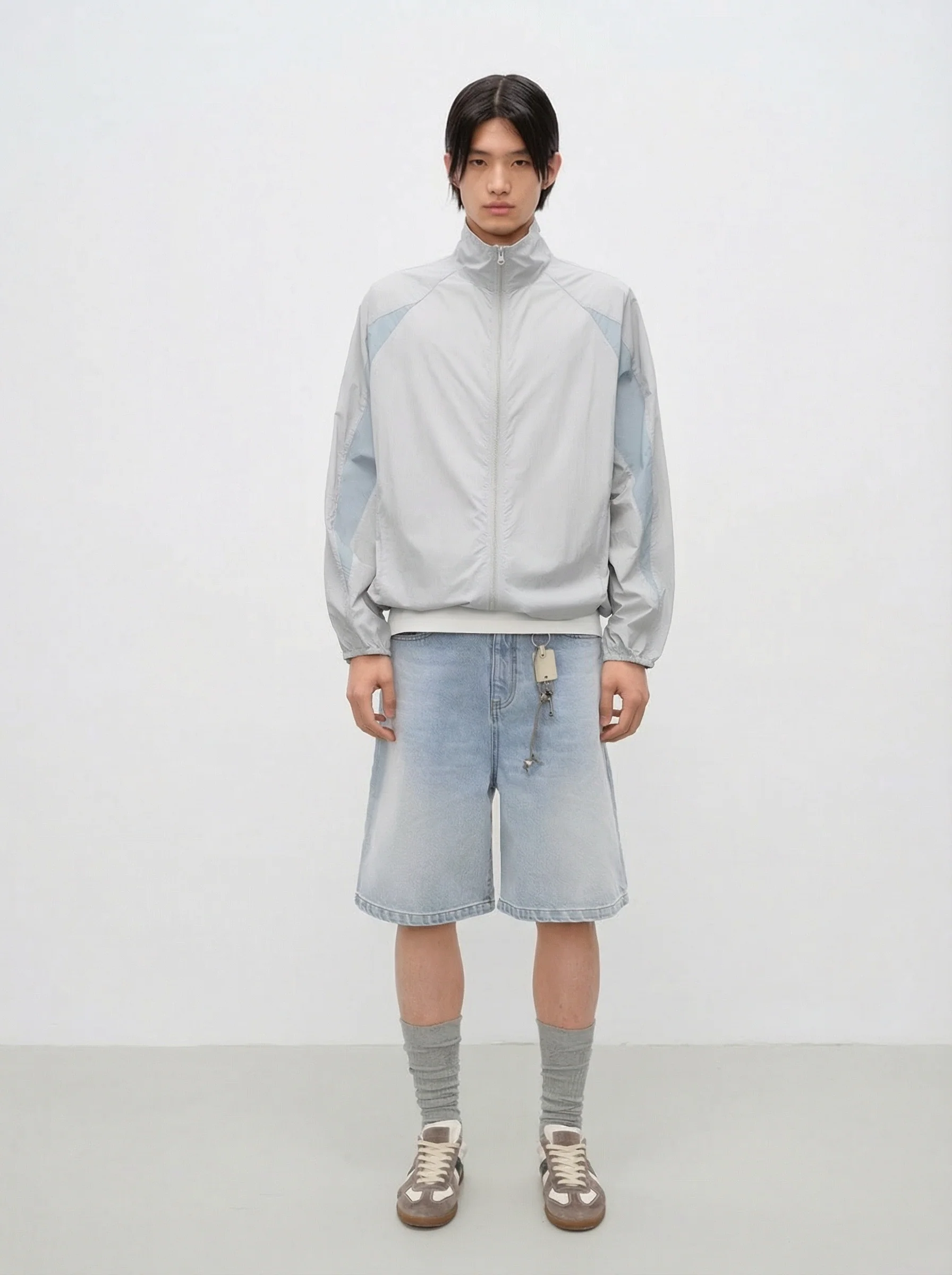 Relaxed Straight Denim Bermuda Shorts - Image 3