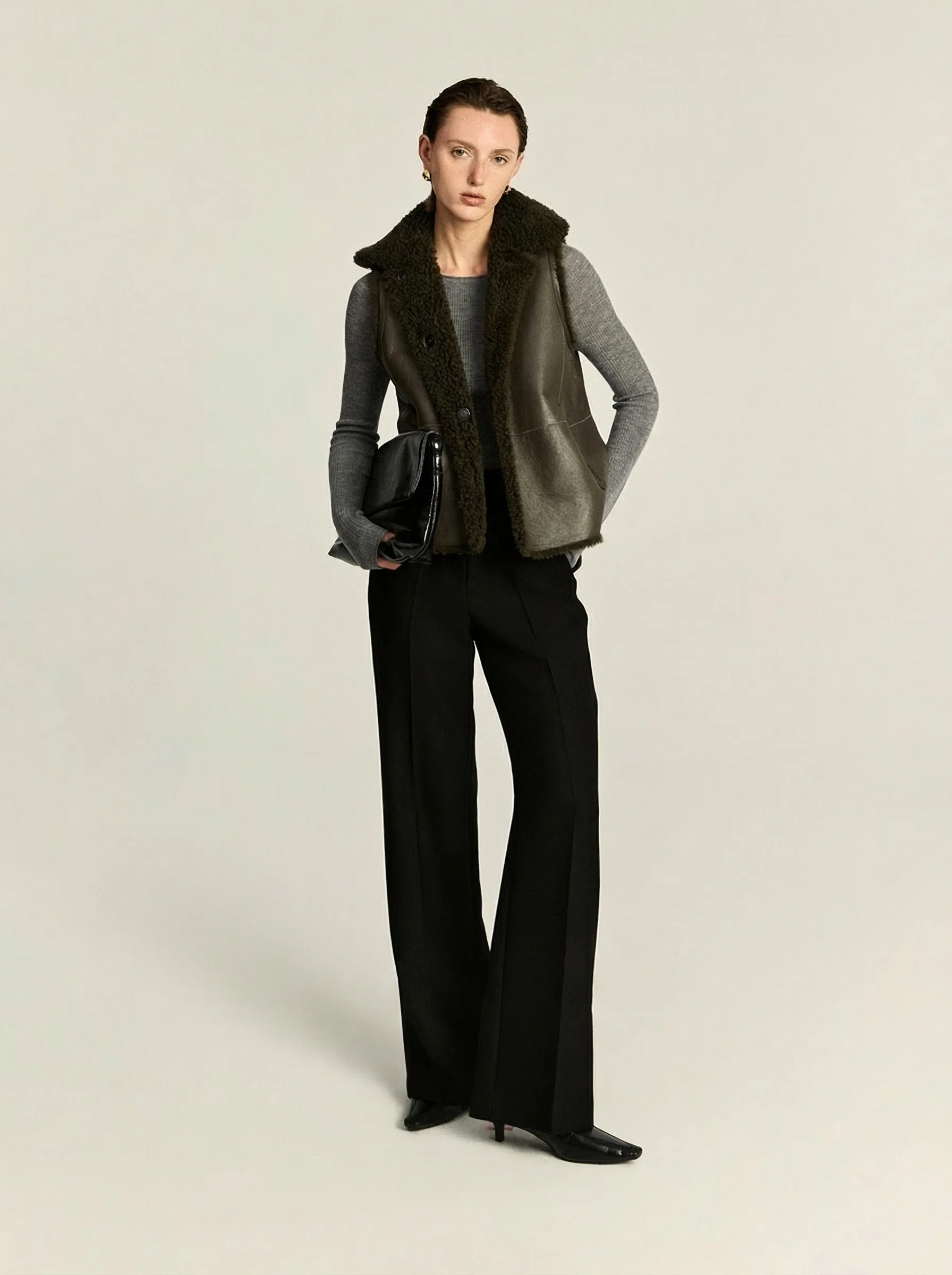 Relaxed Wool-Cashmere Straight-Leg Trousers - Image 5