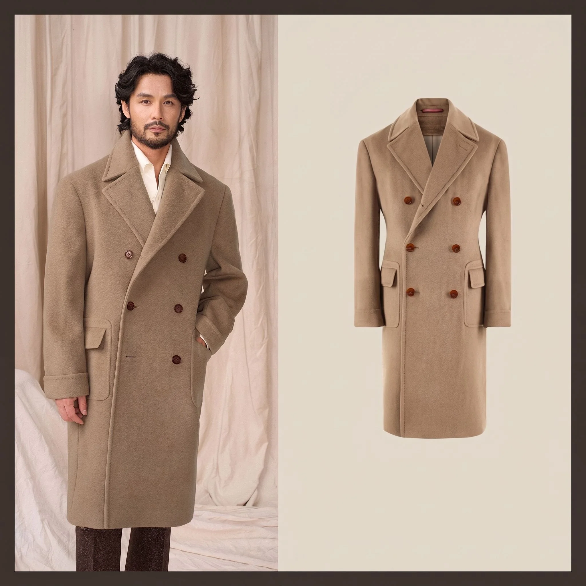 Removable-Lining Wool Overcoat - Image 10