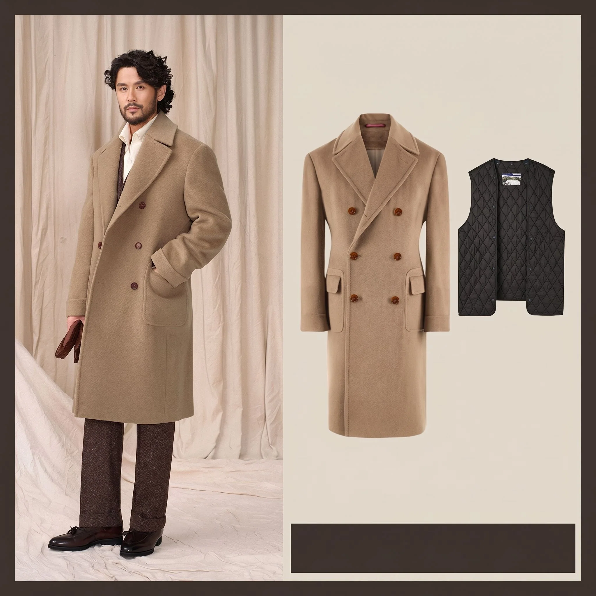 Removable-Lining Wool Overcoat - Image 17