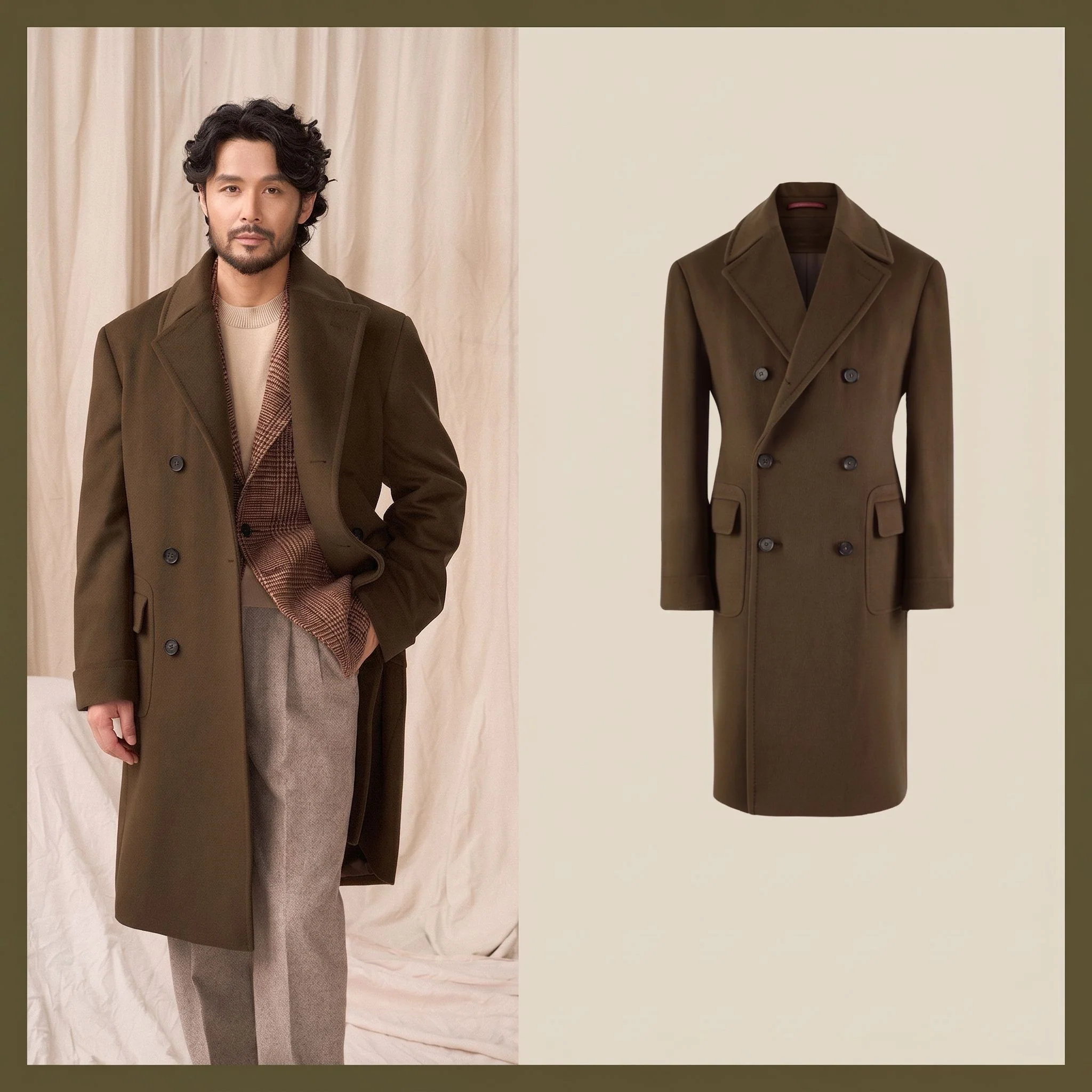 Removable-Lining Wool Overcoat - Image 8