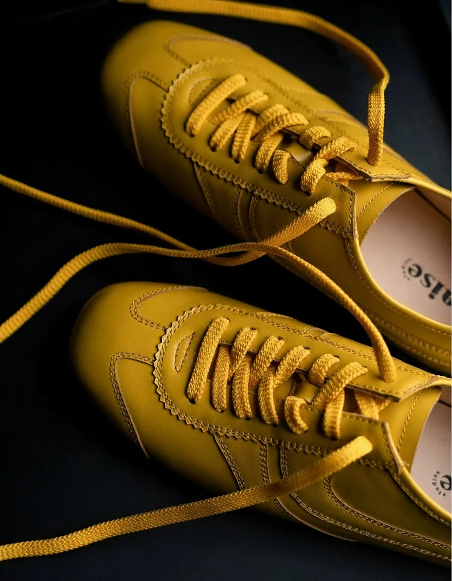 Replica Time Leather Sneakers - Image 2