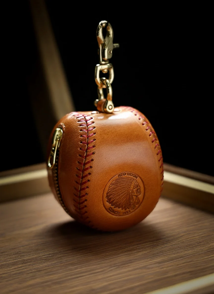 Retro Baseball Leather Pouch - Image 12