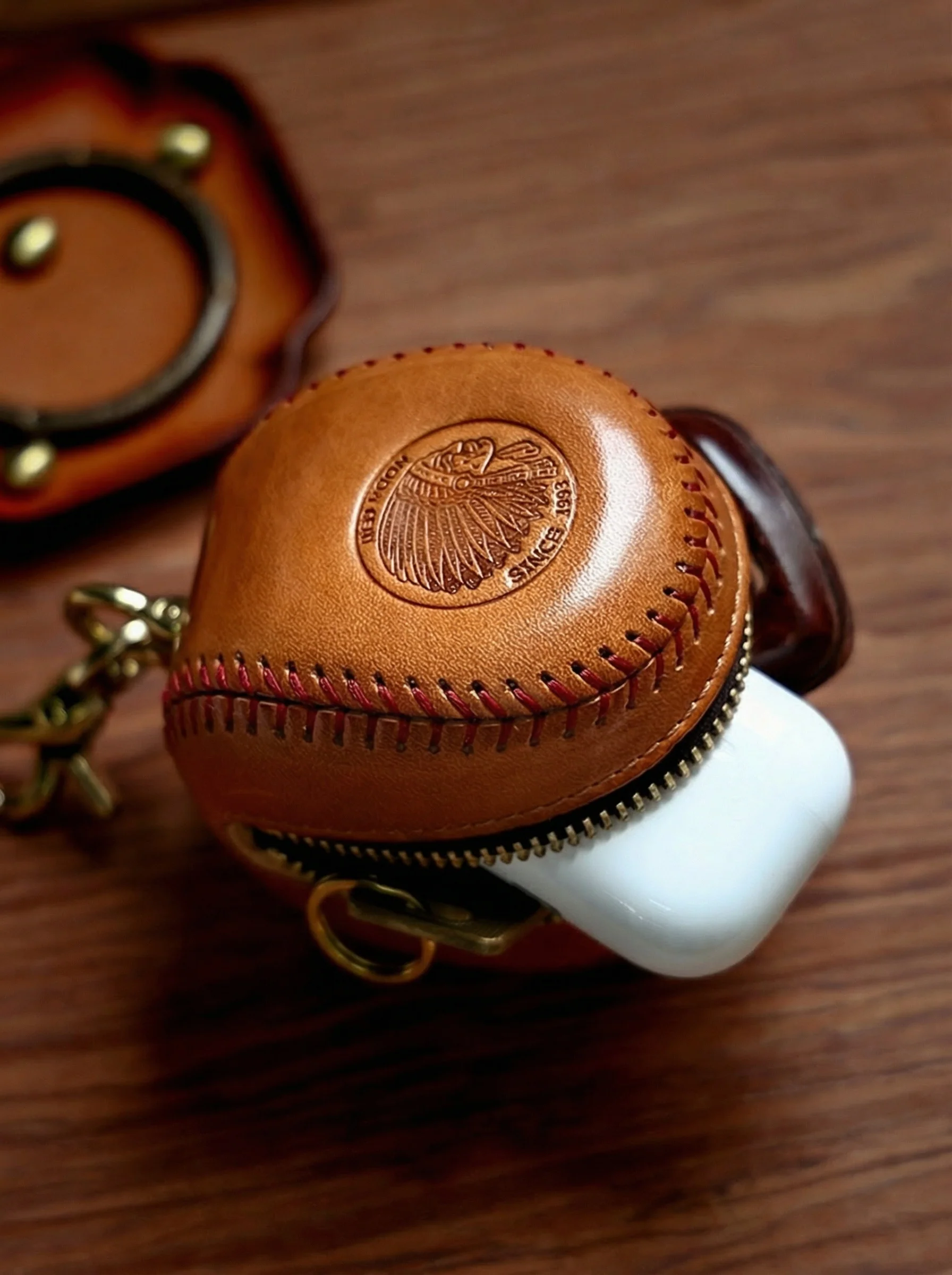 Retro Baseball Leather Pouch - Image 13
