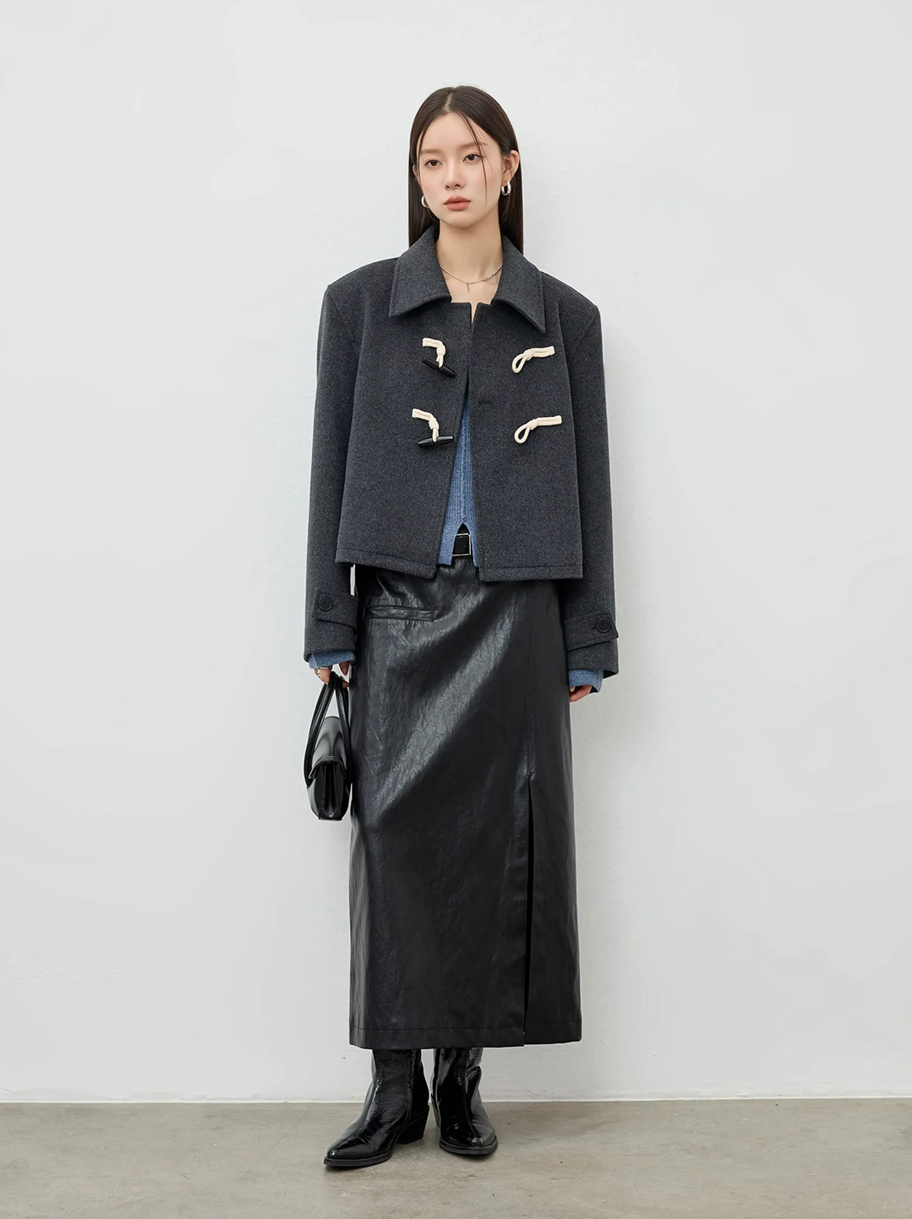 Retro College Wool Coat
