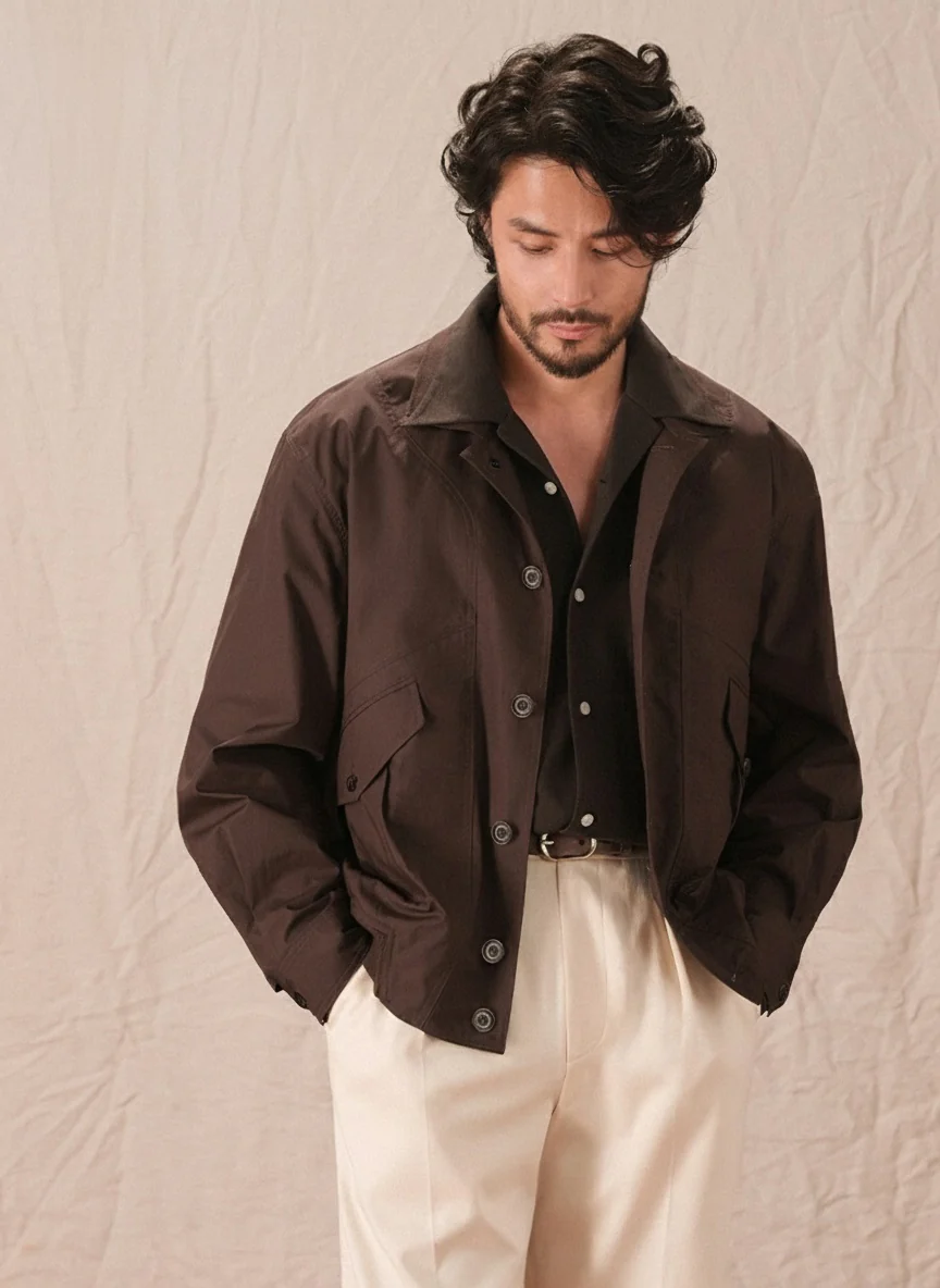 Retro Cotton Pilot Jacket - Image 3