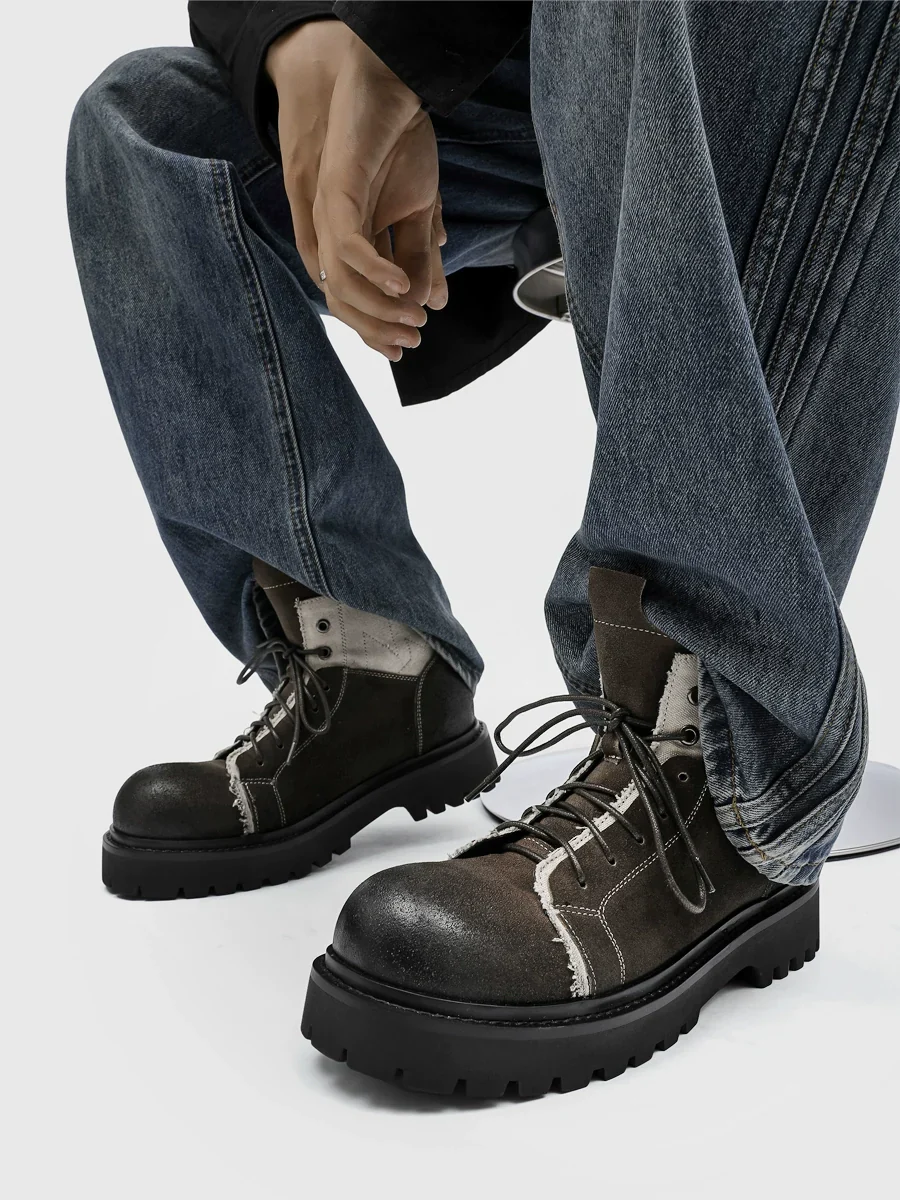 Retro Deconstructed Martin Boots - Image 6