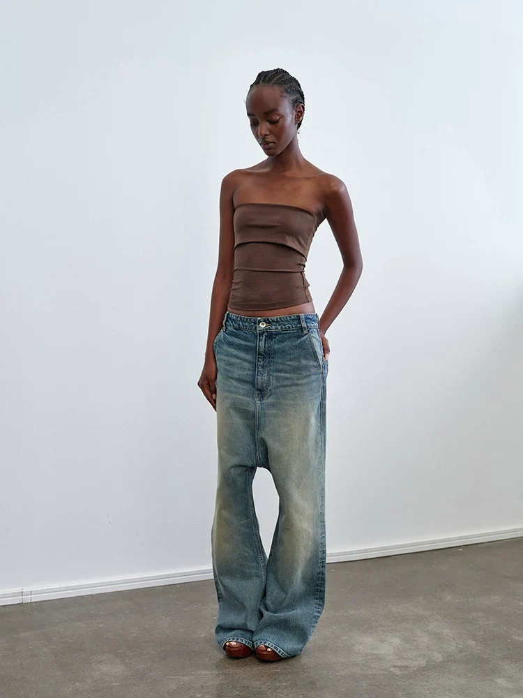 Retro Flare Drop-Crotch Jeans - Image 2
