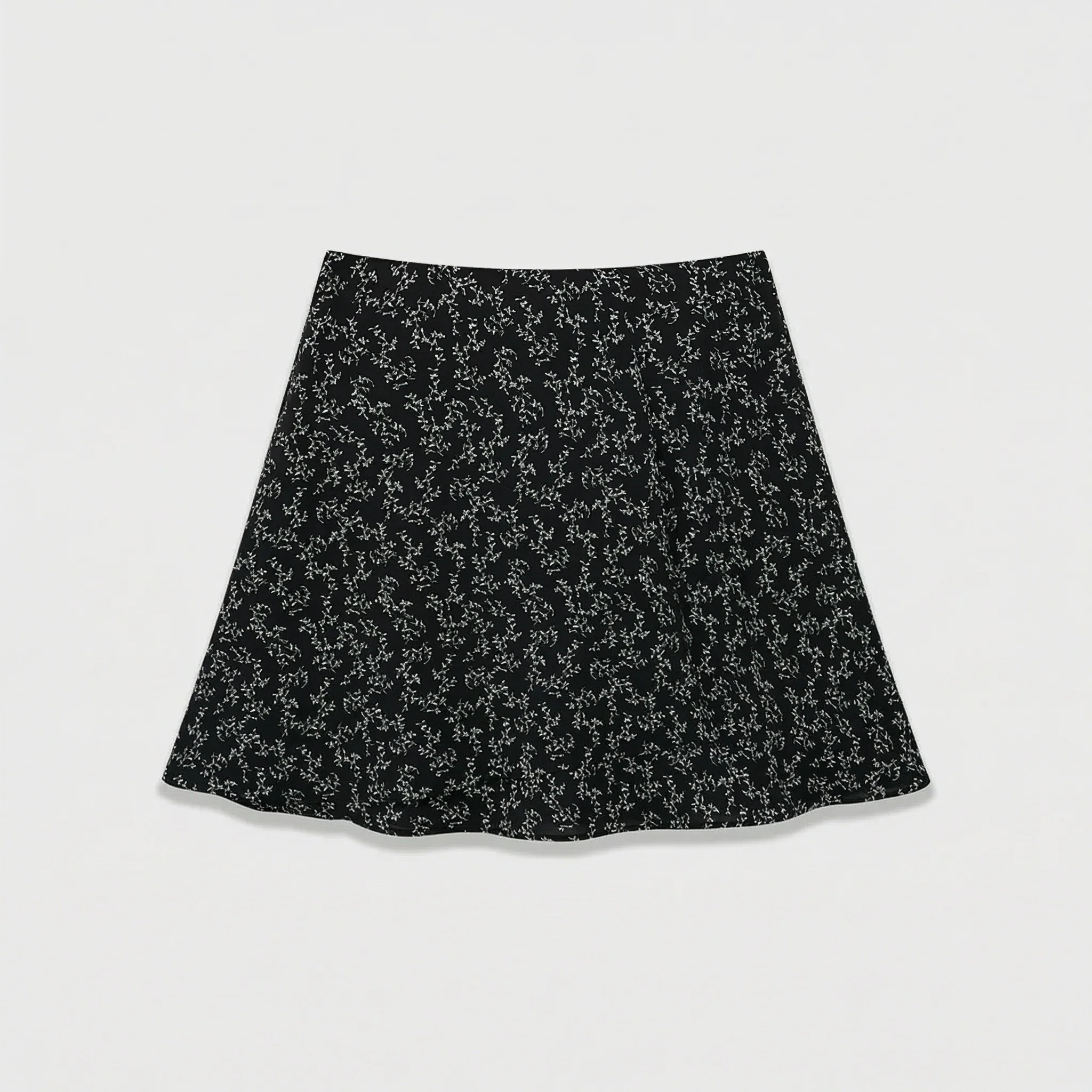 Retro Floral Asymmetric Skirt - Image 5