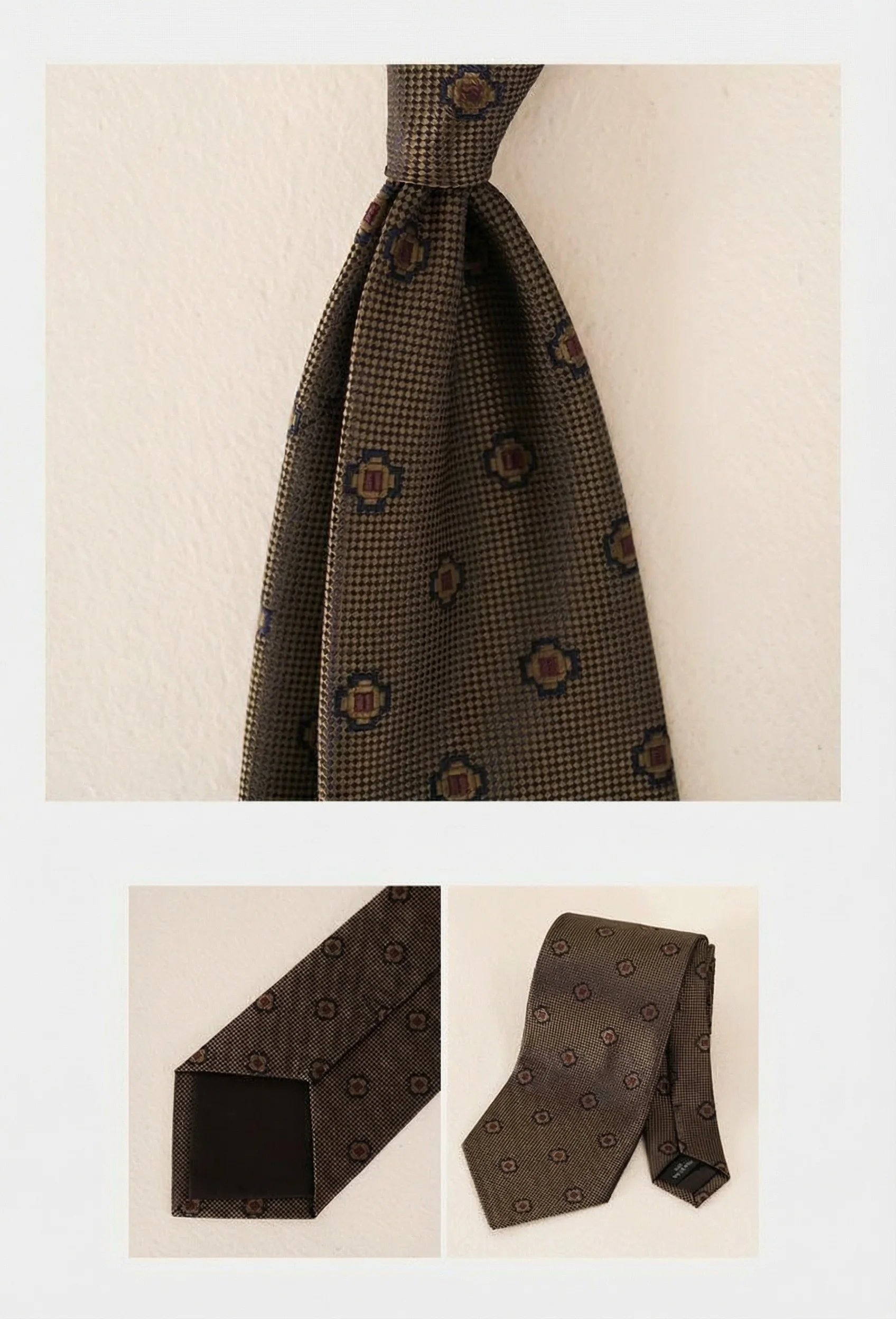 Retro Floral Necktie - Image 23