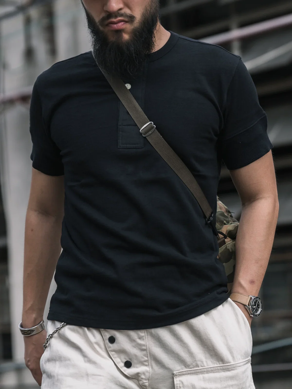 Retro Henley T-Shirt - Image 2