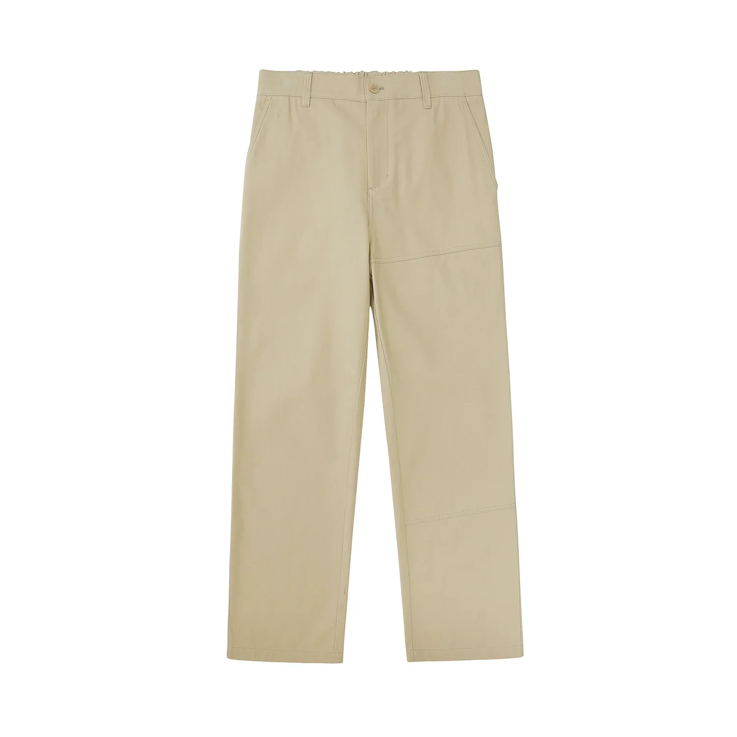 Retro Herringbone Elastic Waist Cargo Pants - Image 7
