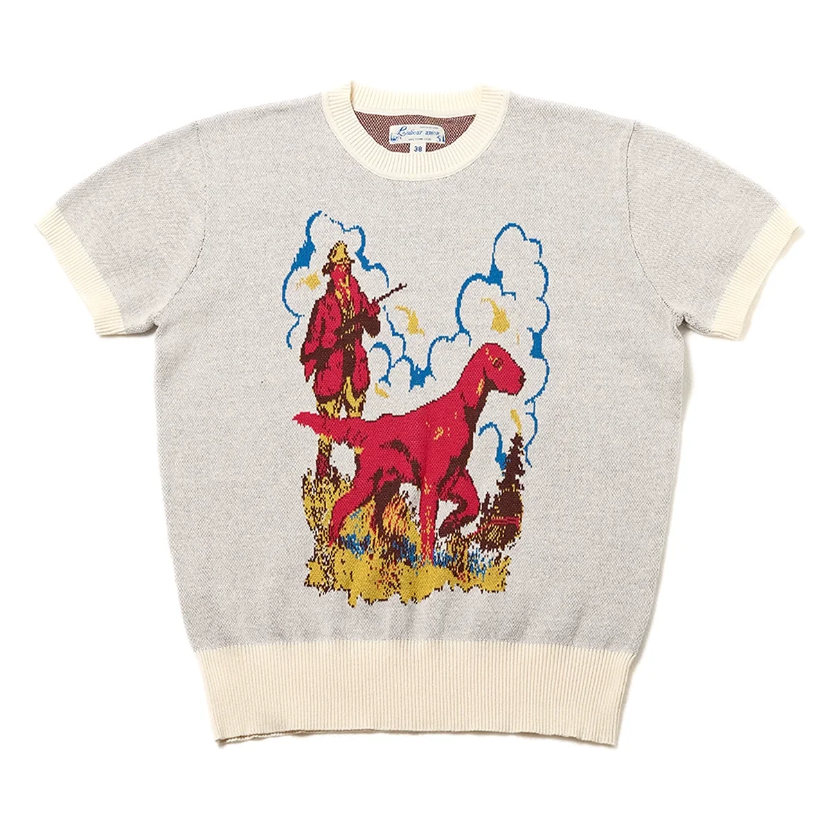 Retro Jacquard Short-Sleeve Knit - Image 6