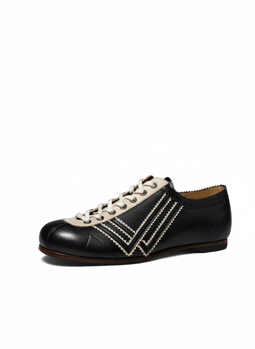 Retro Leather Bowling Sneaker