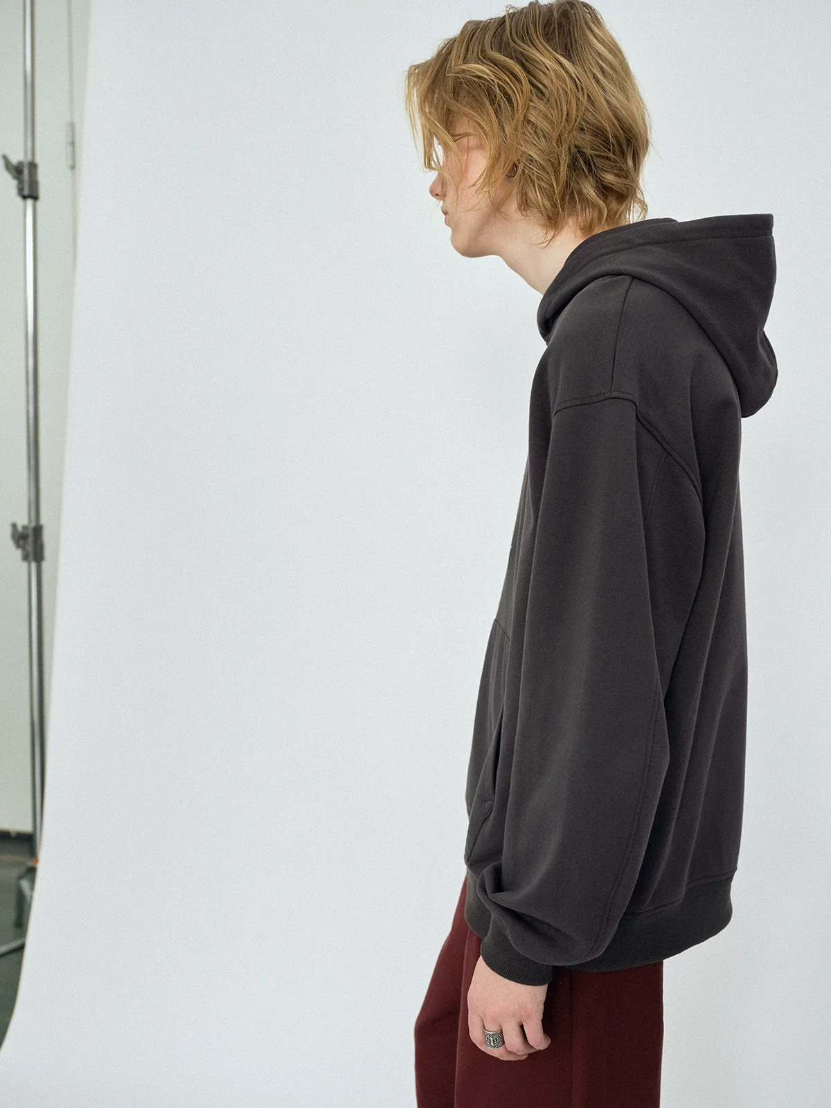 Retro Navy Pullover Hoodie - Image 4