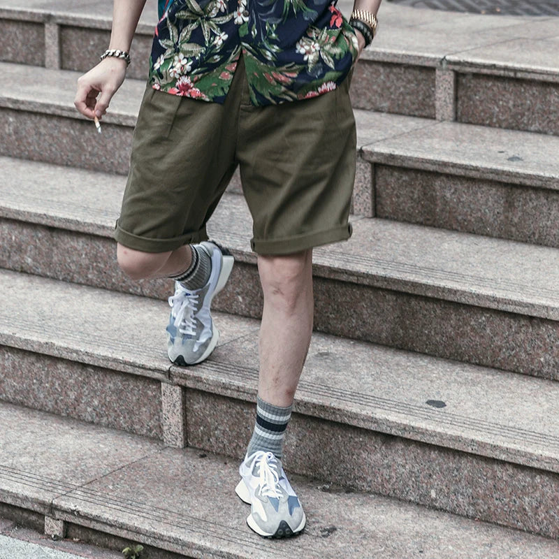 Retro Pleated Shorts - Image 2