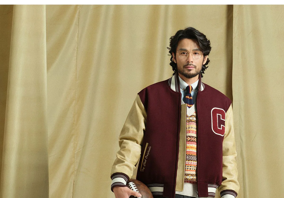 Retro Quilted Varsity Jacket