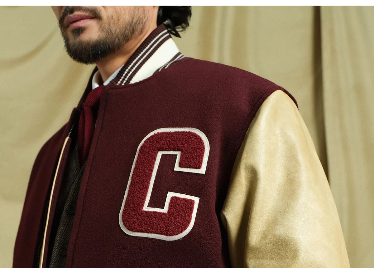 Retro Quilted Varsity Jacket - Image 11
