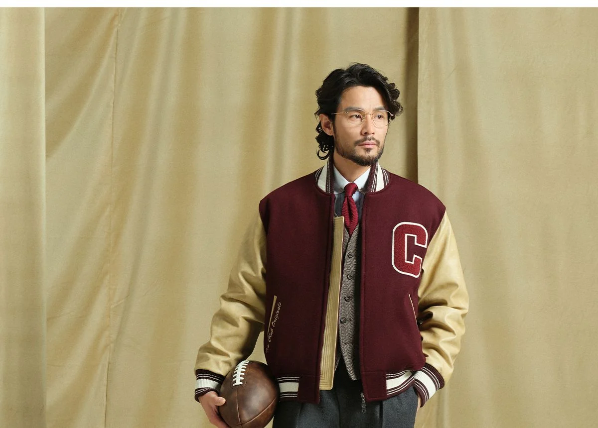 Retro Quilted Varsity Jacket - Image 2