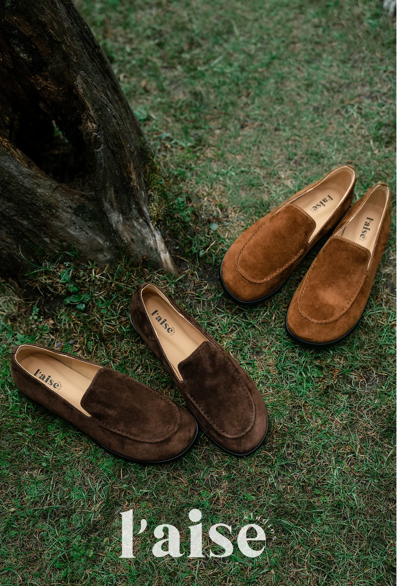 Retro Sheep Suede Slip-On Loafers - Image 2