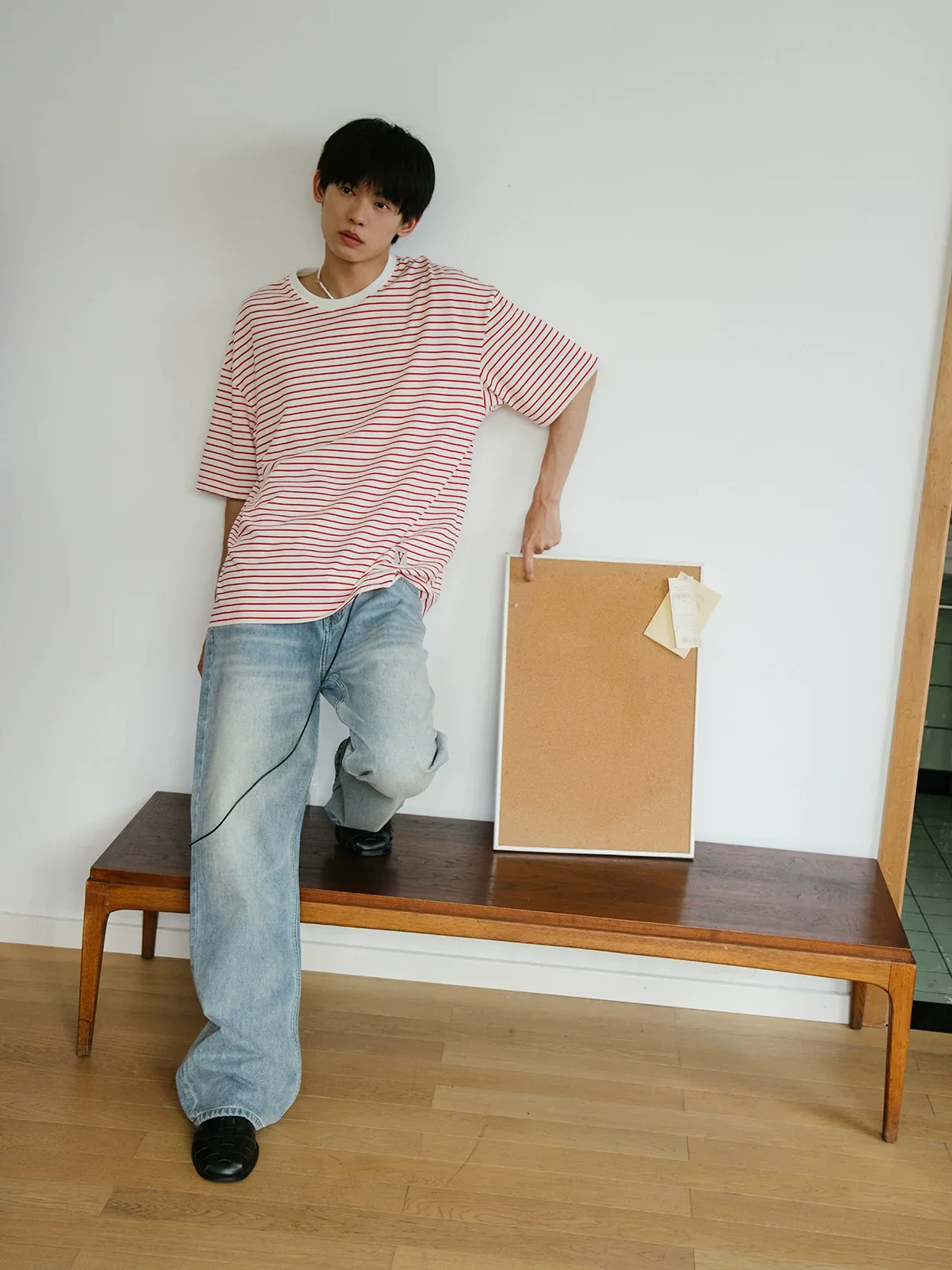 Retro Washed Bootcut Jeans - Image 3