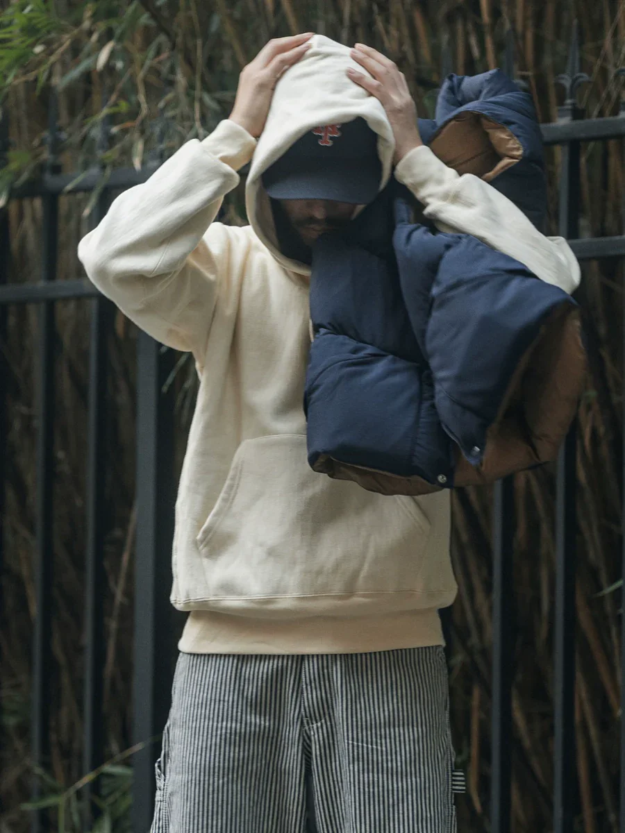 Reverse Weave Pullover Hoodie - Image 2