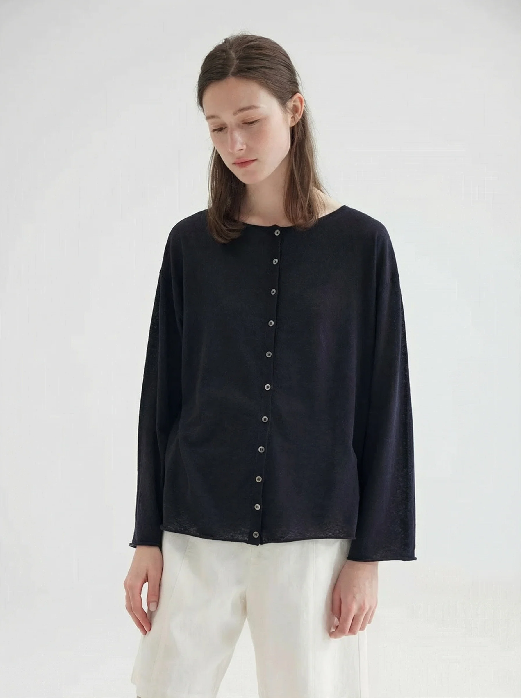 Reversible Button Knit Top - Image 8