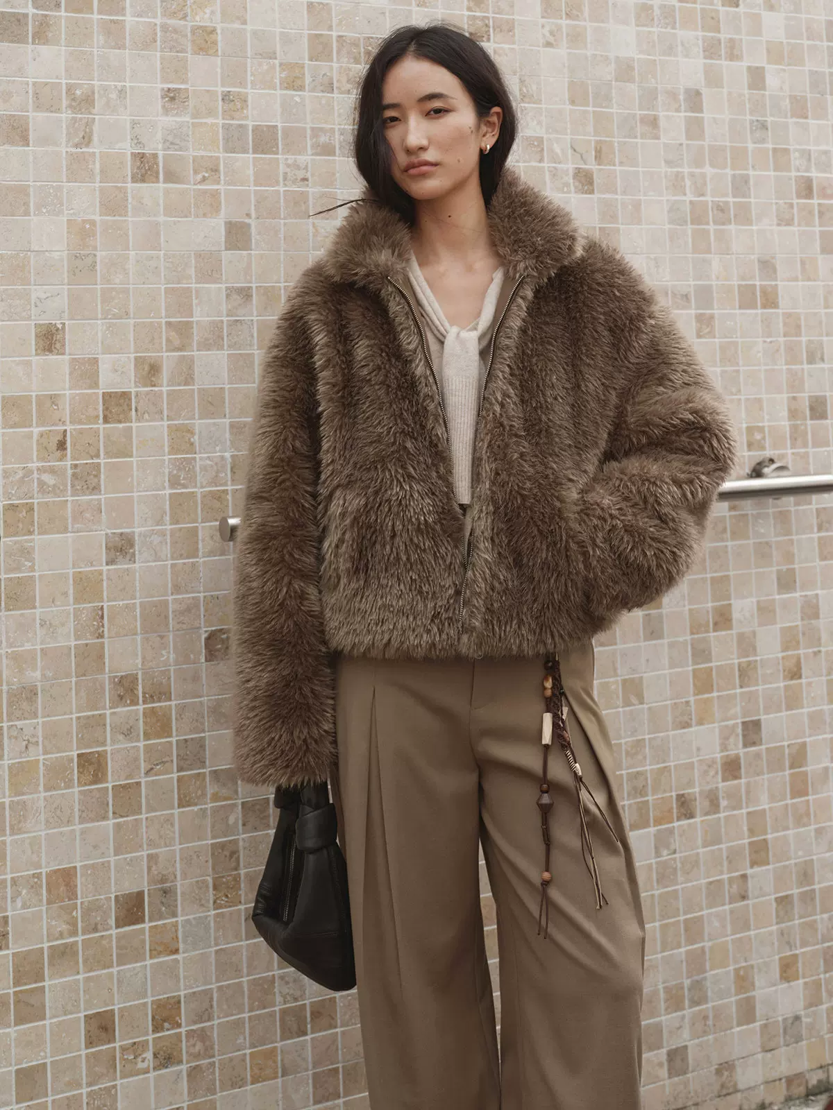 Reversible Faux Fur Jacket