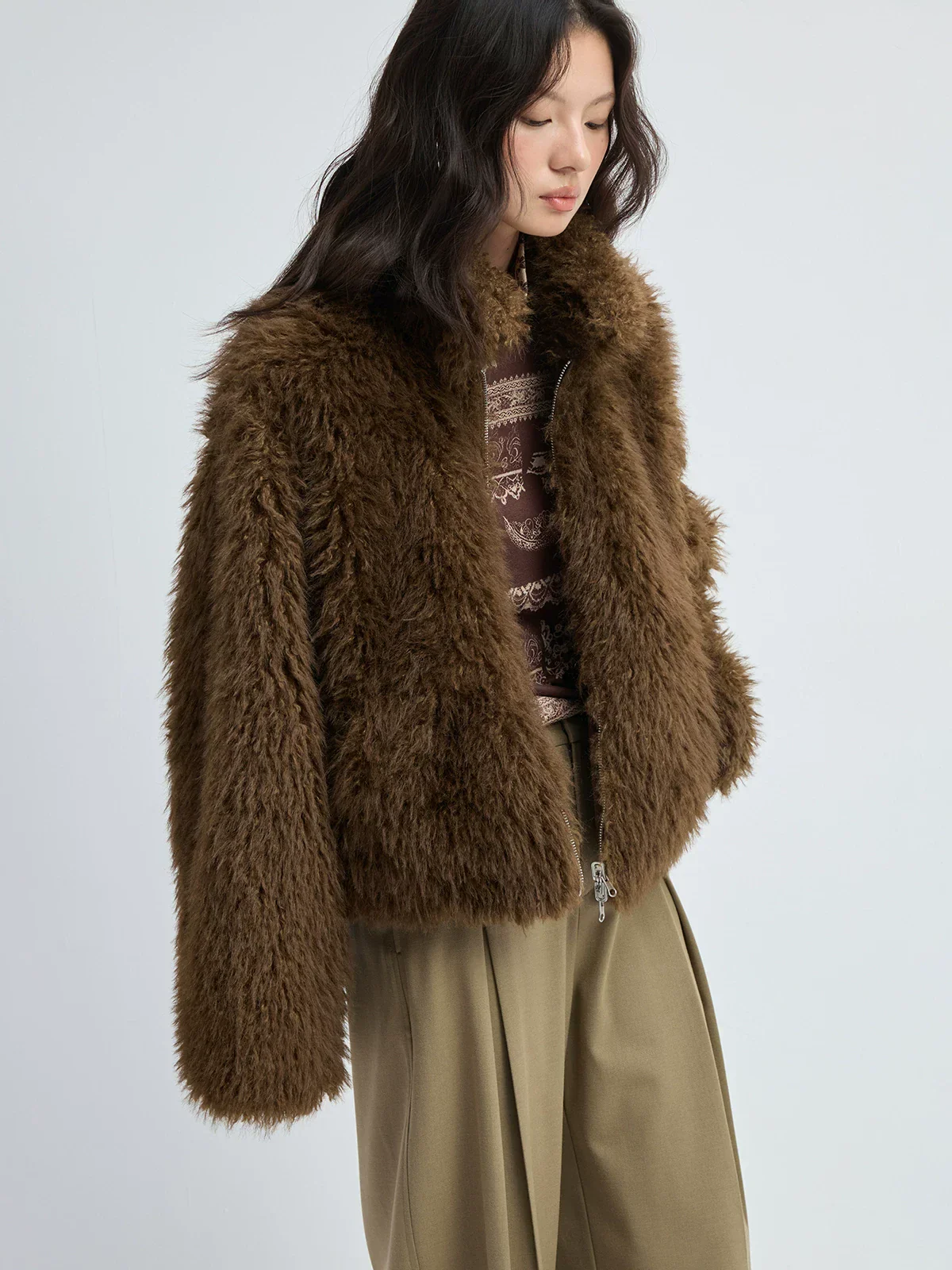 Reversible Faux Fur Jacket - Image 4