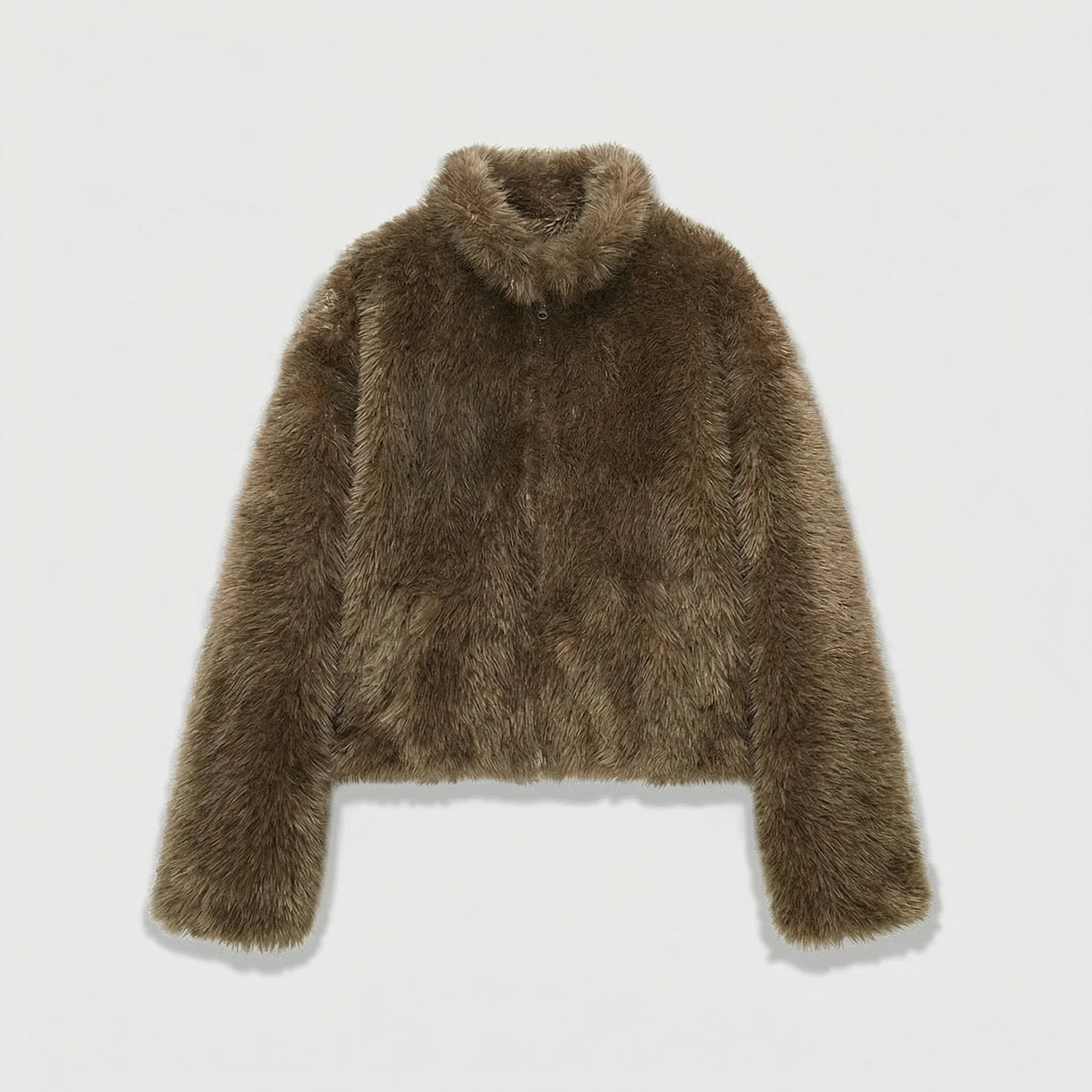 Reversible Faux Fur Jacket - Image 7
