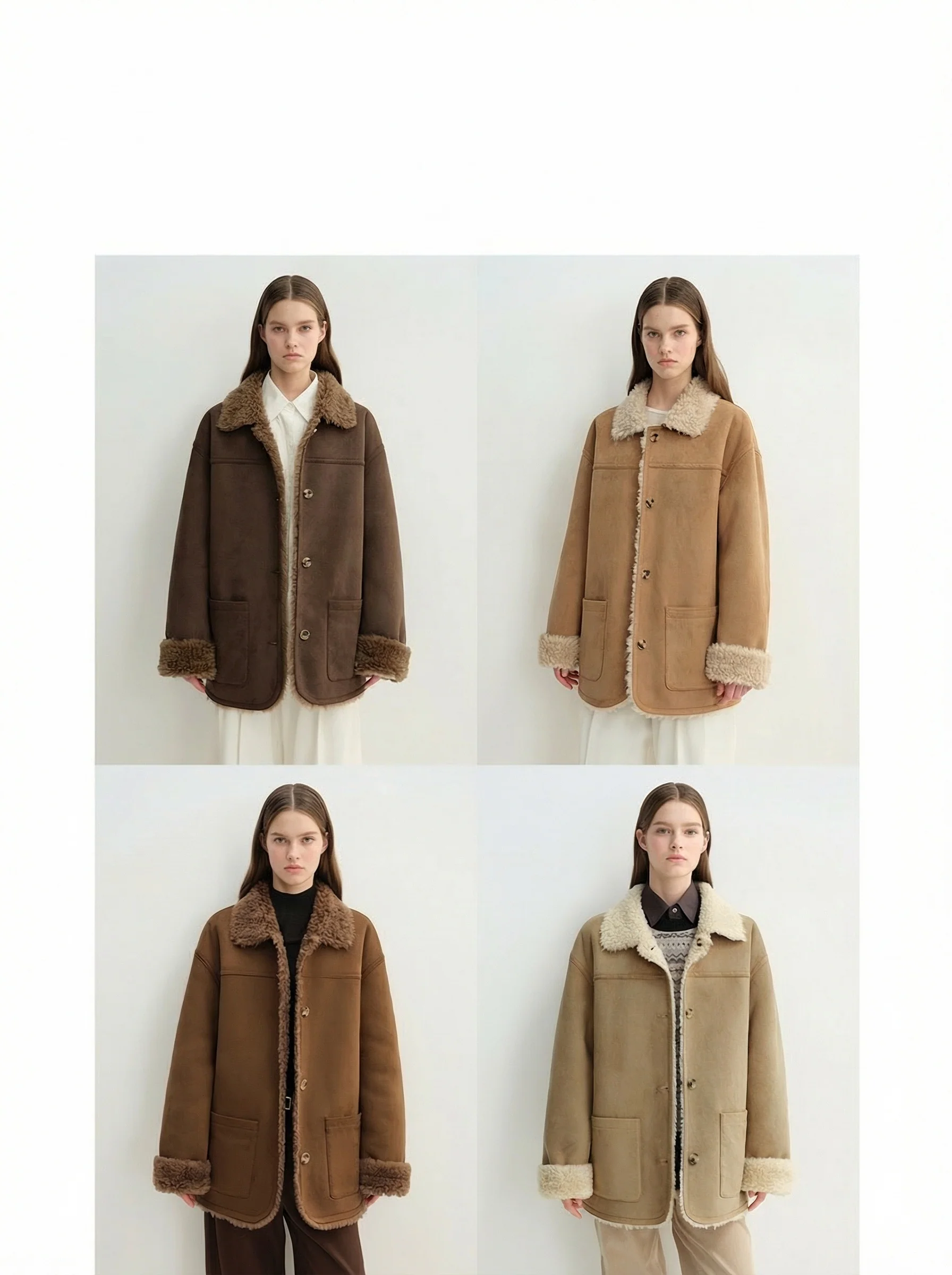 Reversible Faux-Suede Wool Jacket