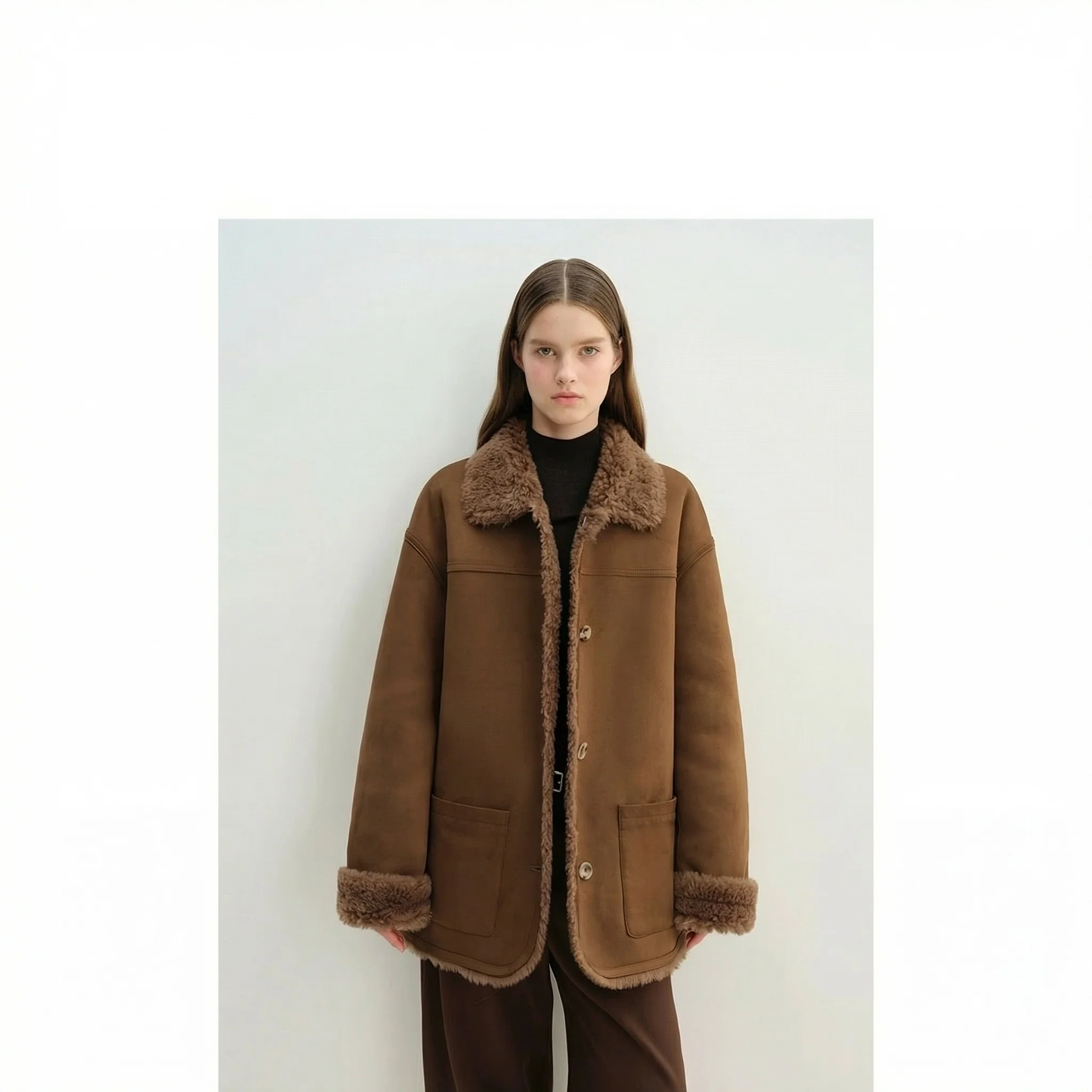 Reversible Faux-Suede Wool Jacket - Image 5