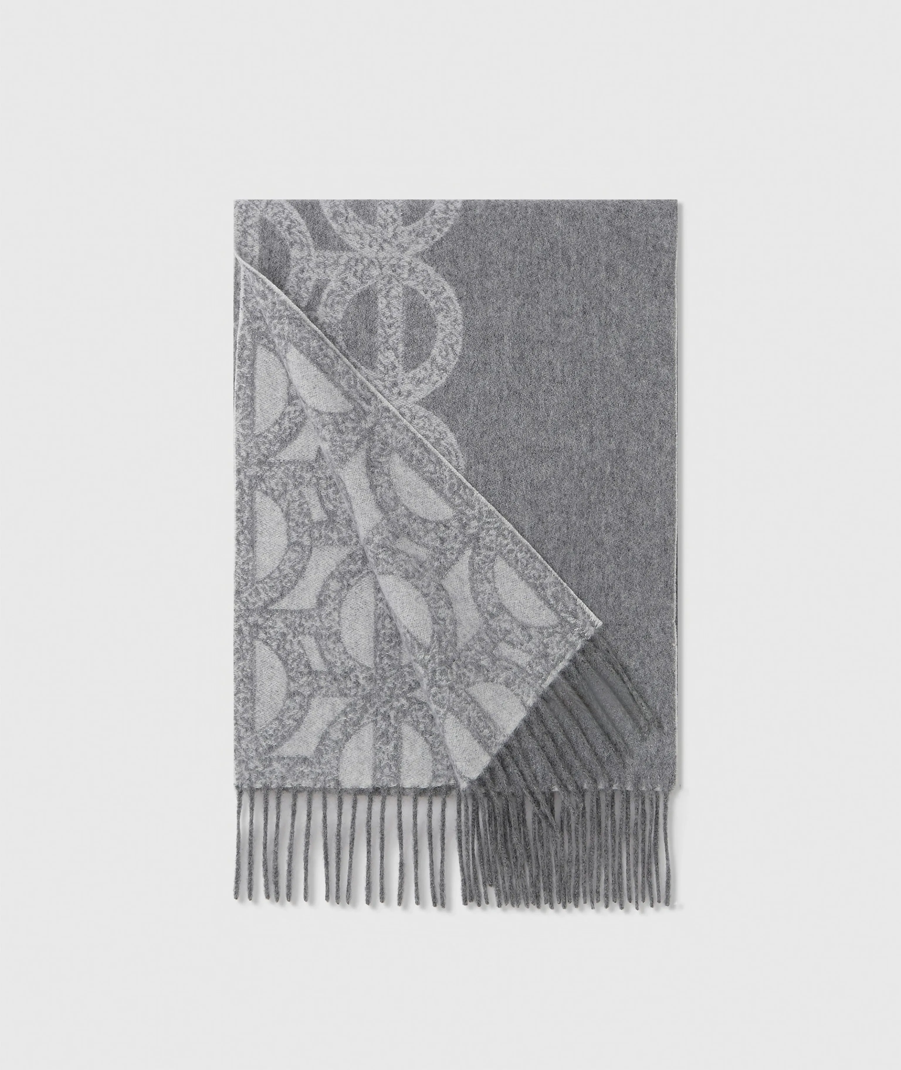 Reversible Jacquard Lambswool Scarf - Image 11