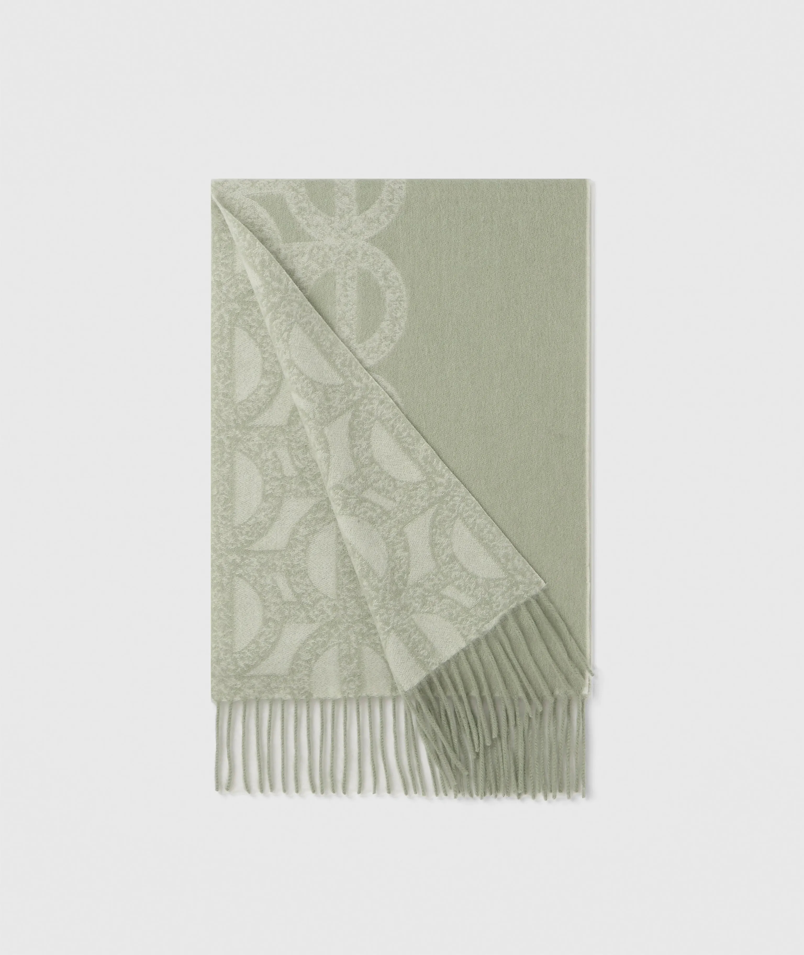 Reversible Jacquard Lambswool Scarf - Image 12
