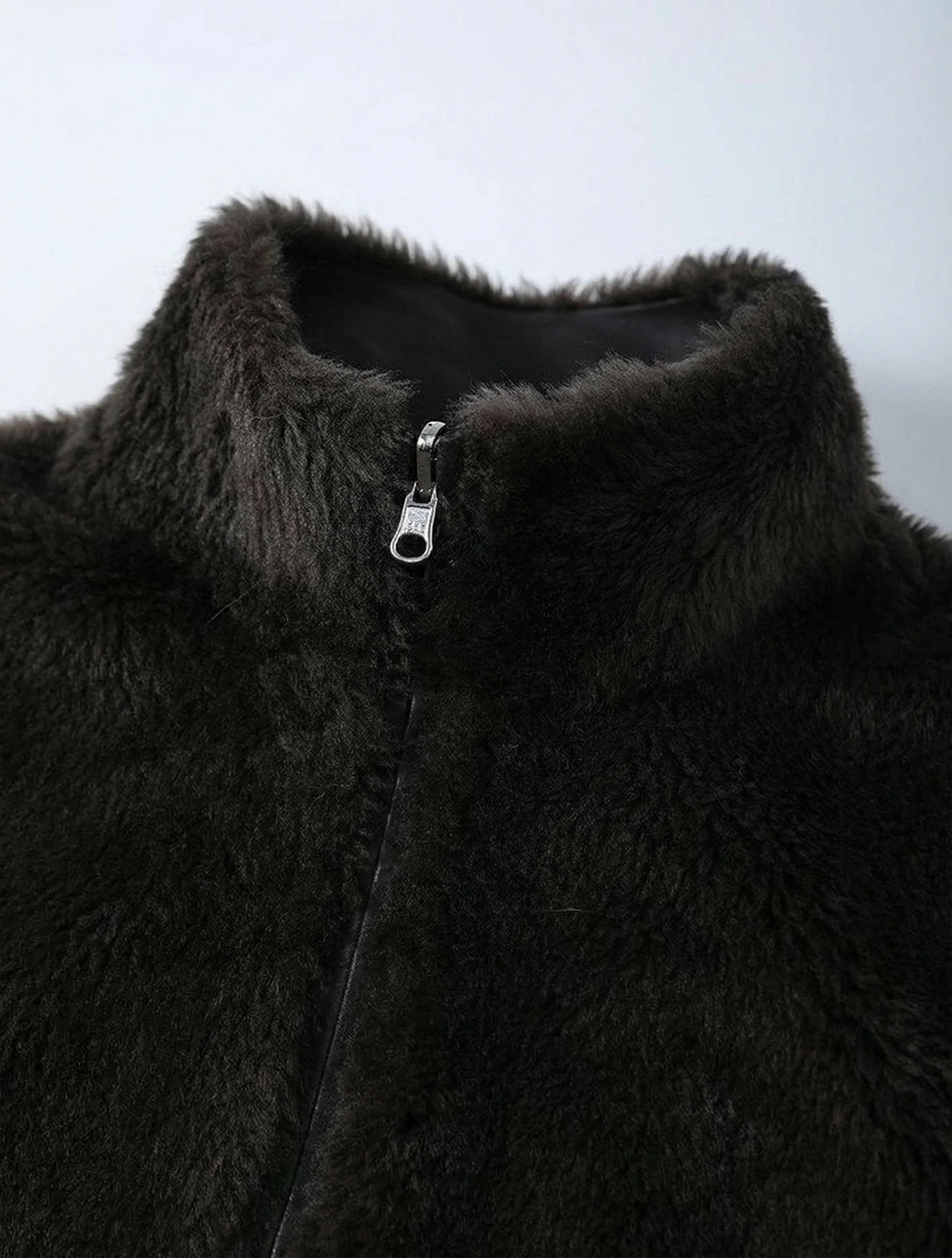 Reversible Merino Shearling Stand-Collar Jacket - Image 6