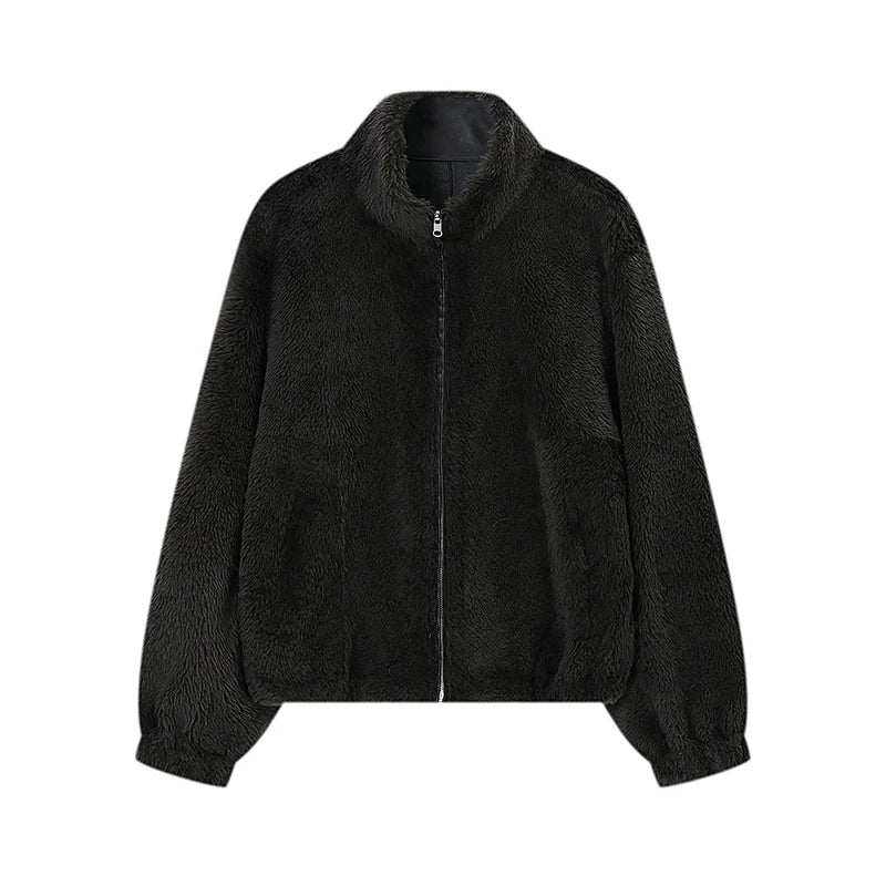 Reversible Merino Shearling Stand-Collar Jacket - Image 7