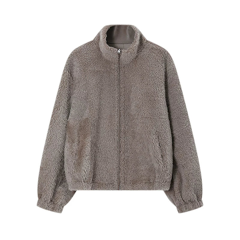 Reversible Merino Shearling Stand-Collar Jacket - Image 8
