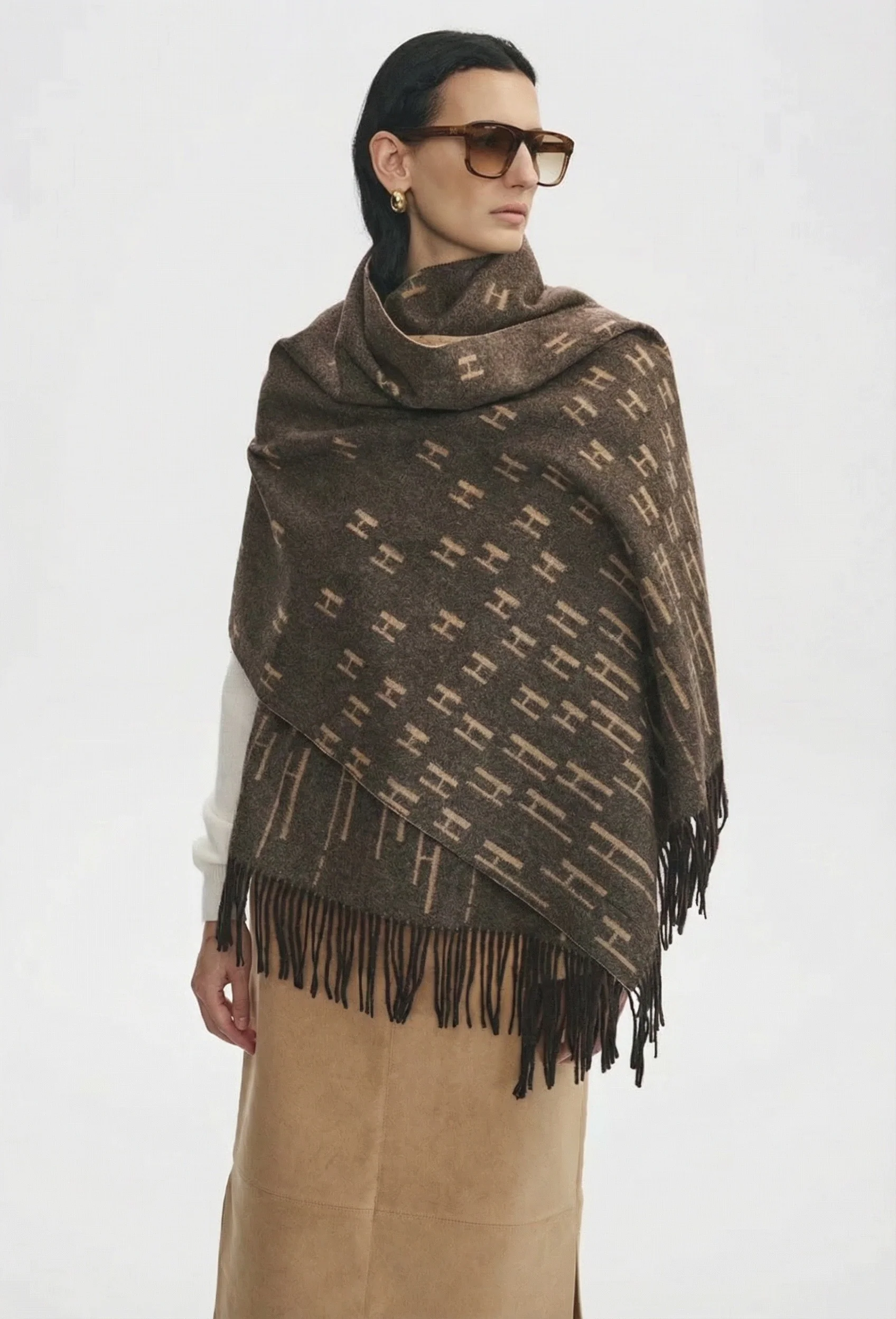 Reversible Monogram Scarf - Image 3
