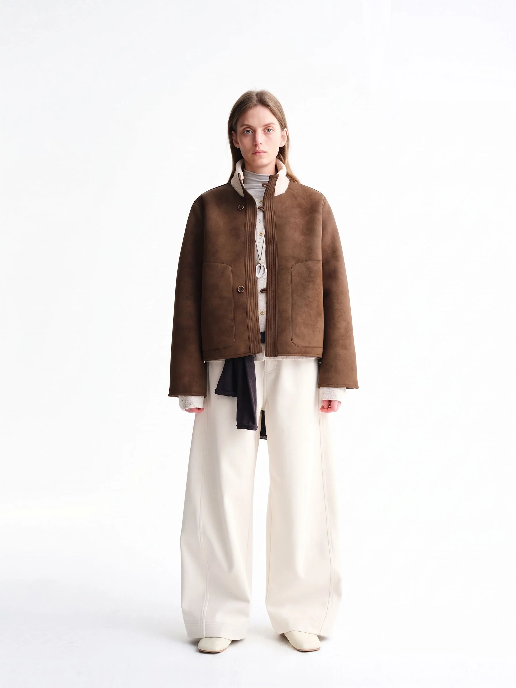 Reversible Shearling Jacket - Image 5