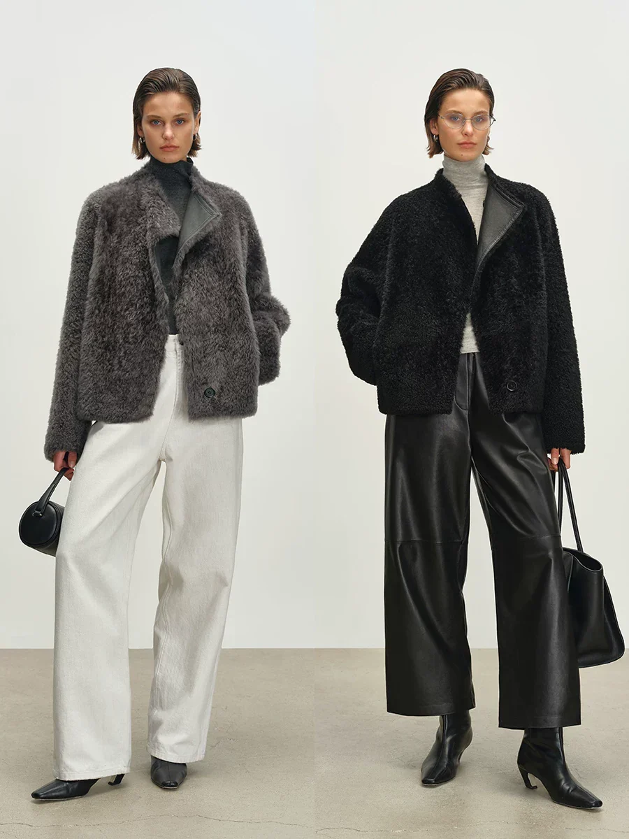 Reversible Shearling Jacket - Image 4