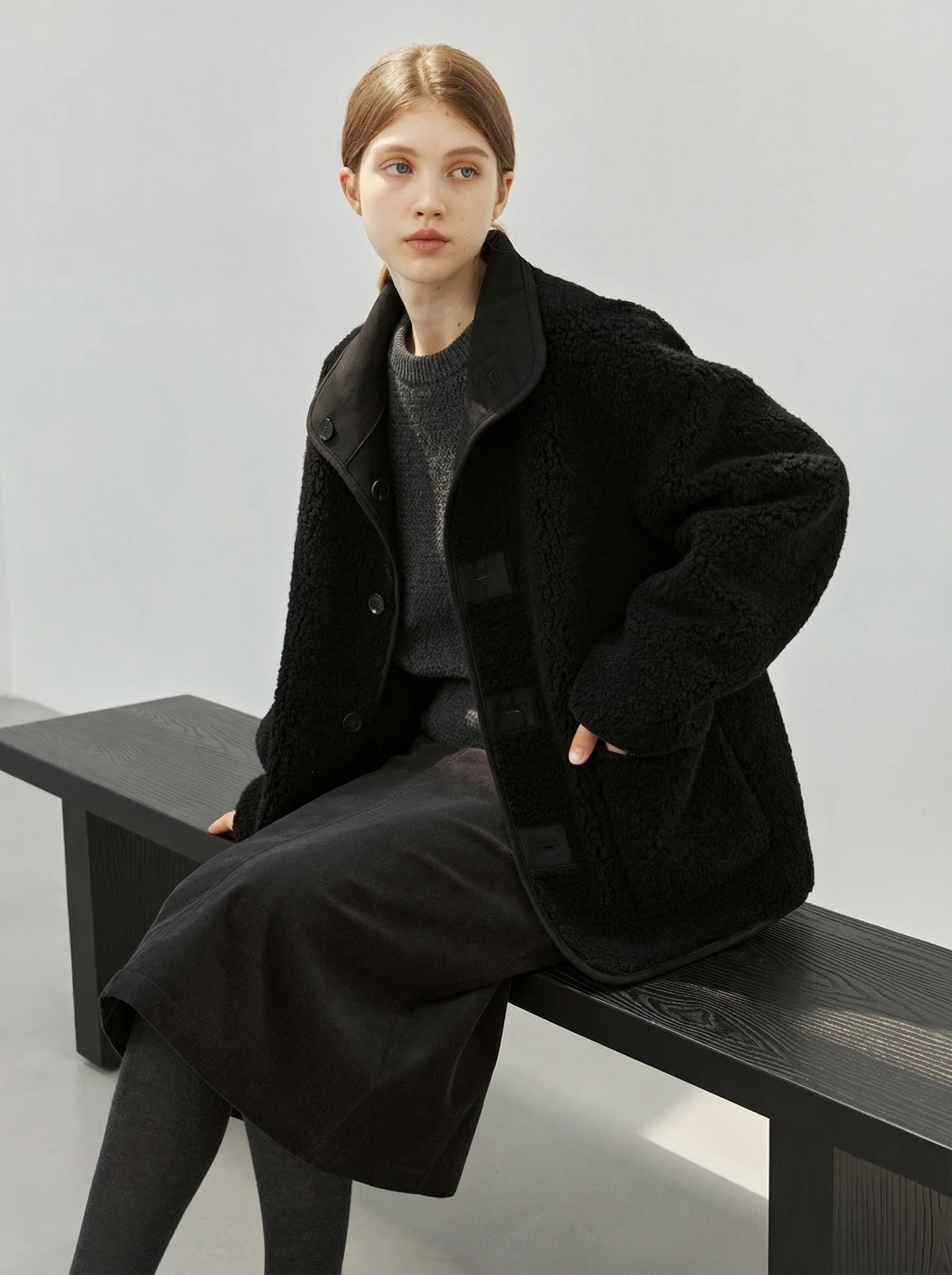 Reversible Shearling Jacket - Image 2