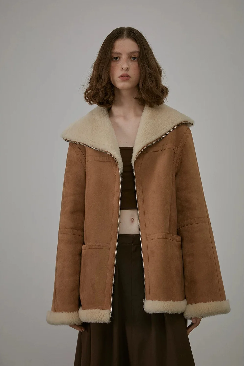 Reversible Shearling Jacket - Image 7