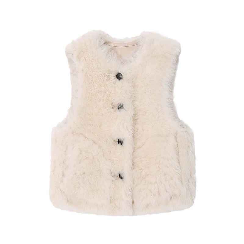 Reversible Tuscan Shearling Vest - Image 8