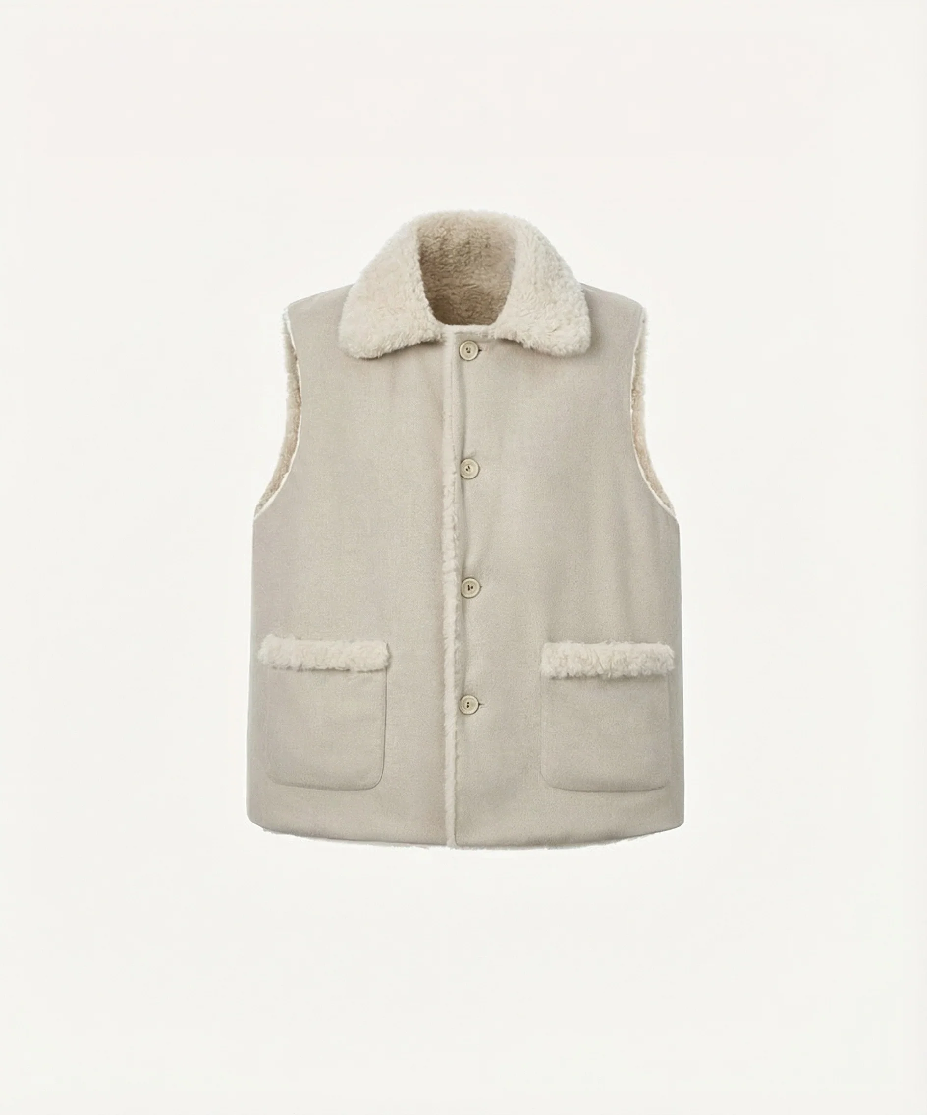 Reversible Wool Pile Vest - Image 2