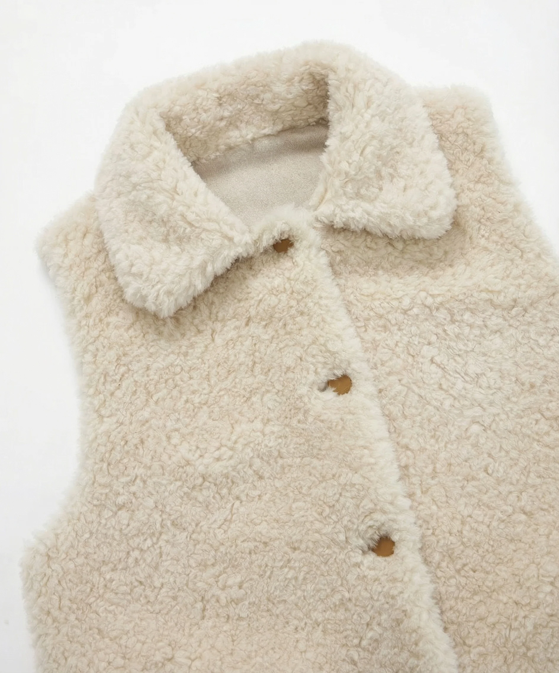 Reversible Wool Pile Vest - Image 4