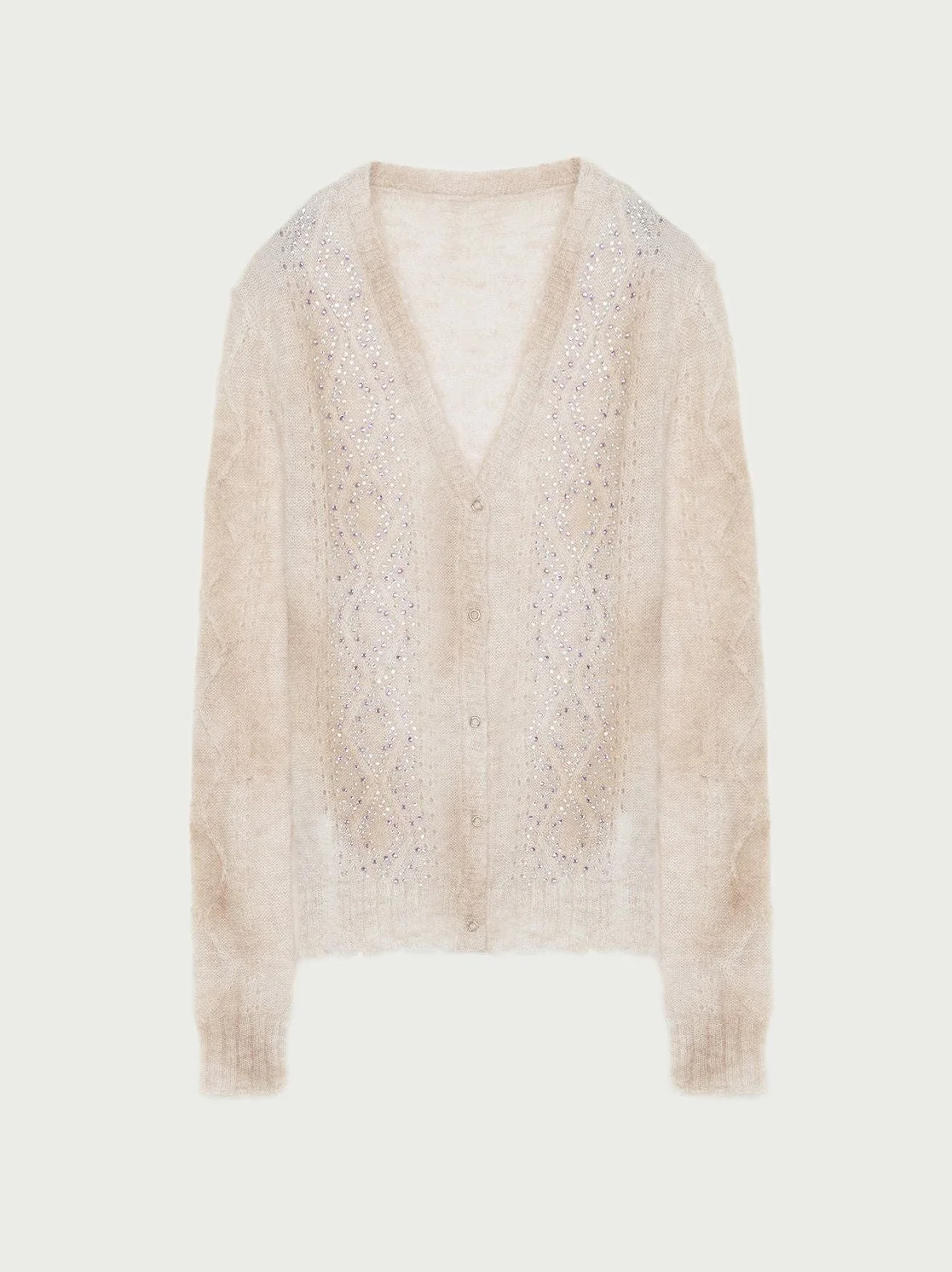 Rhinestone Knit Cardigan - Image 6
