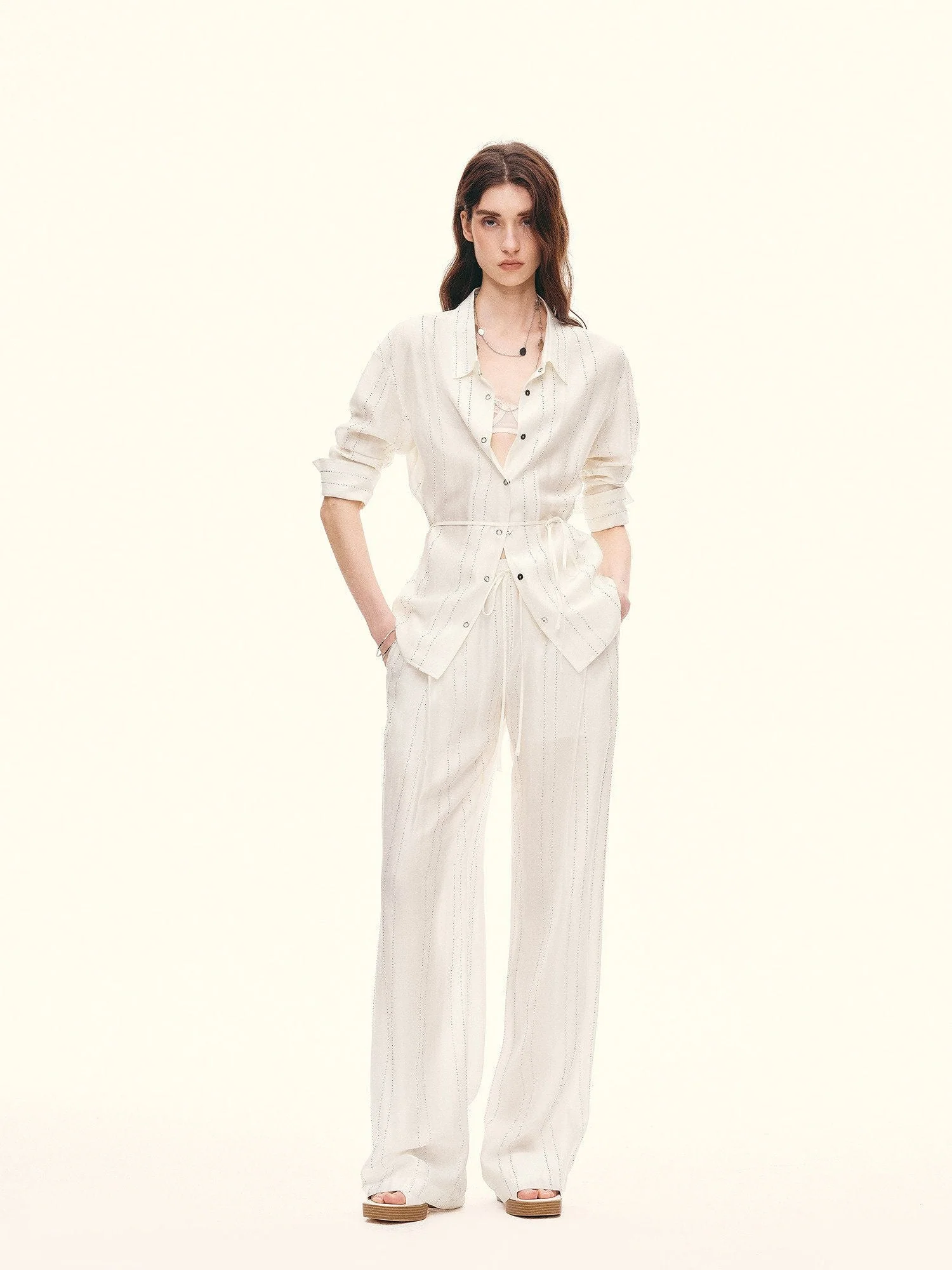 Rhinestone Stripe Pants - Image 4