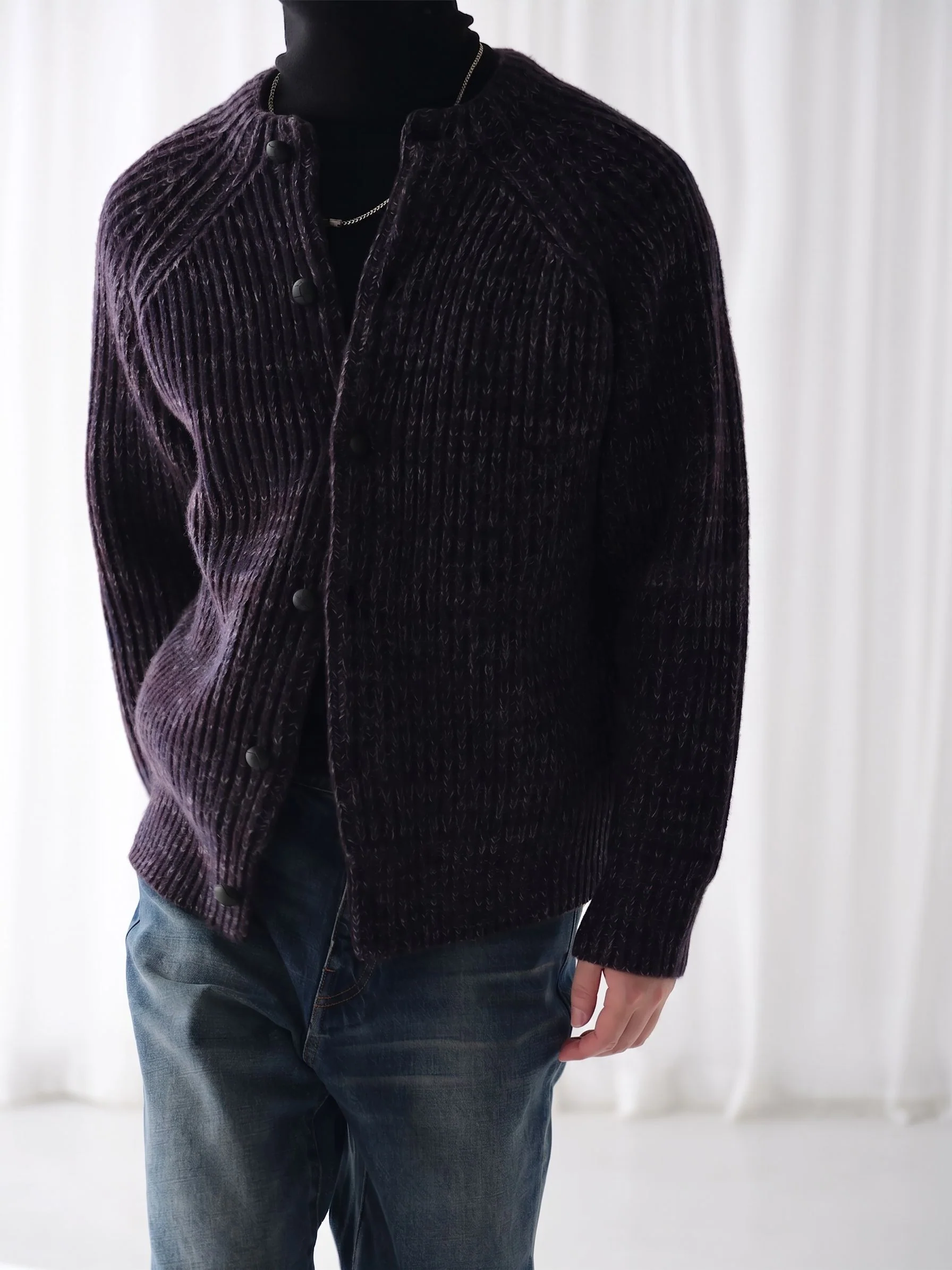 Rib Knit Cardigan - Image 2